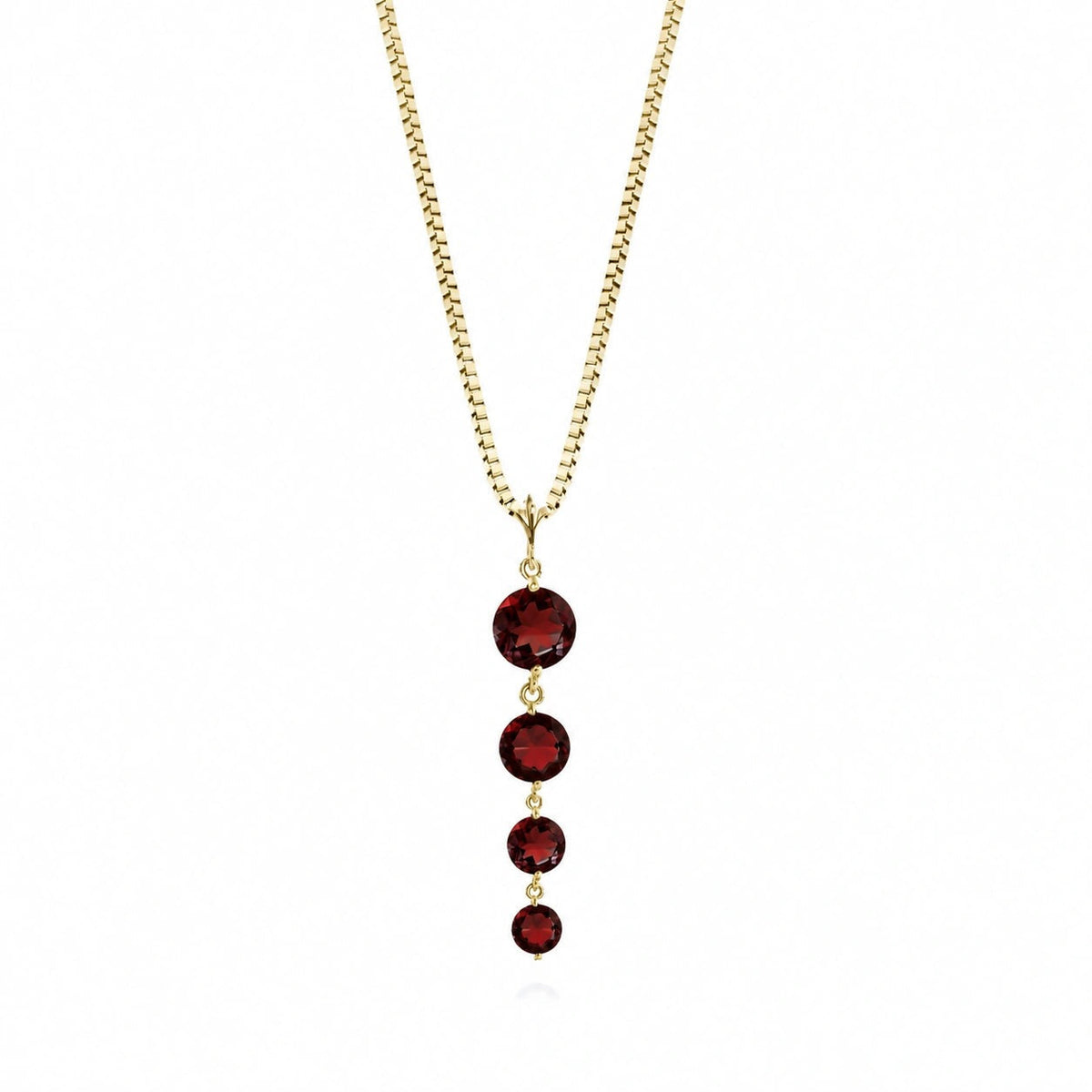 Yellow Gold Classic Necklace Citrine 10K — Clementina