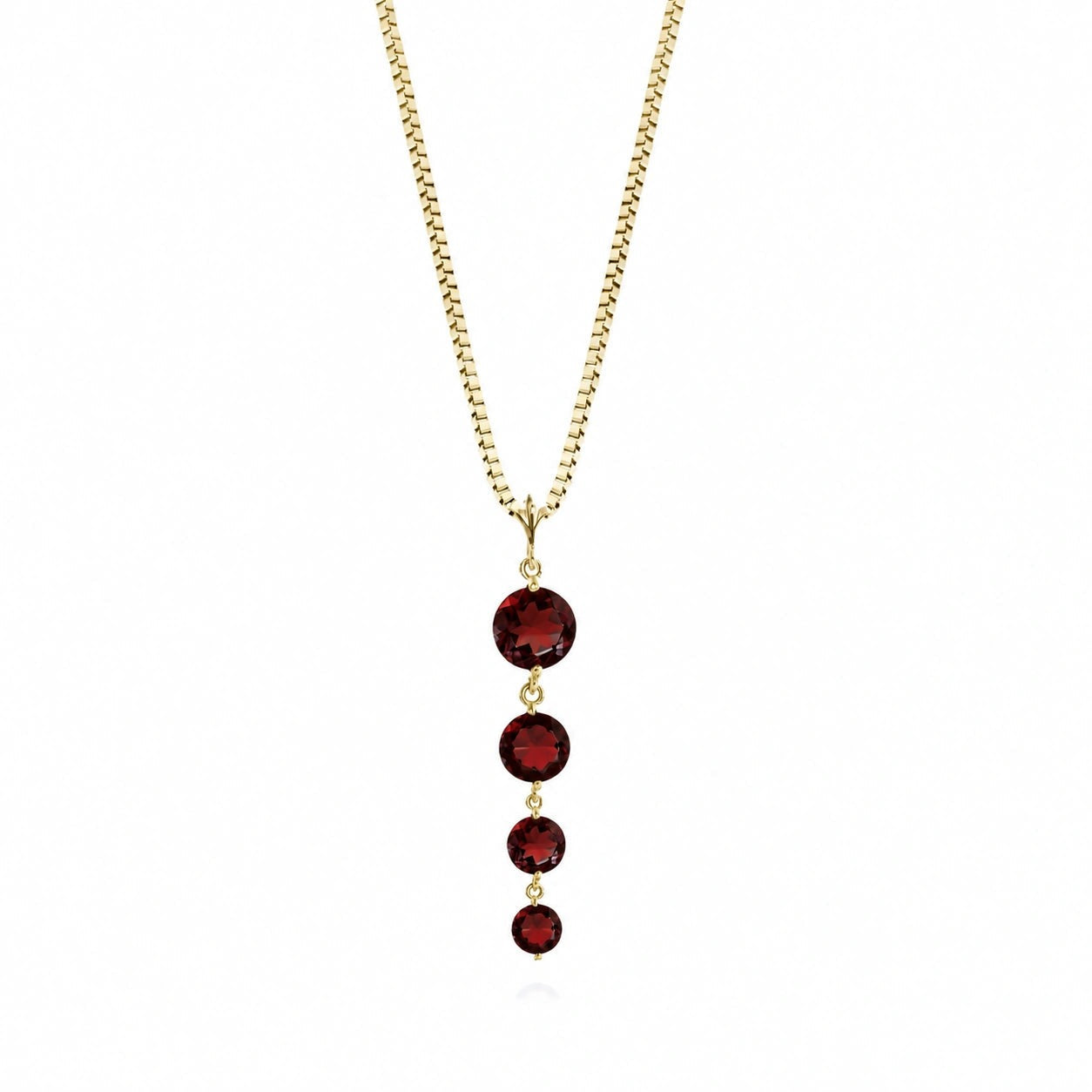 Yellow Gold Classic Necklace Citrine 10K — Clementina