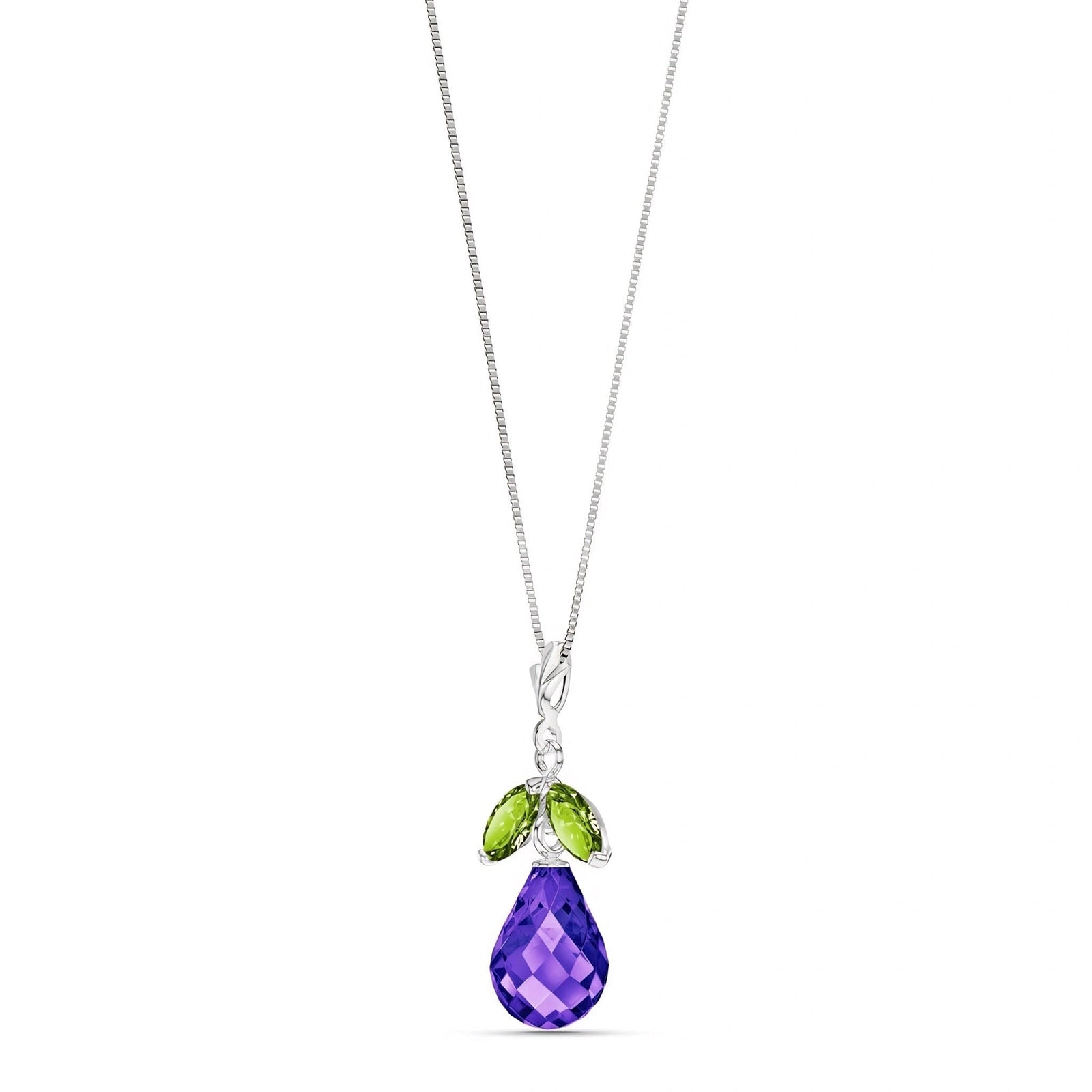 White Gold Atelier Necklace Blue Topaz 10K — Marilena