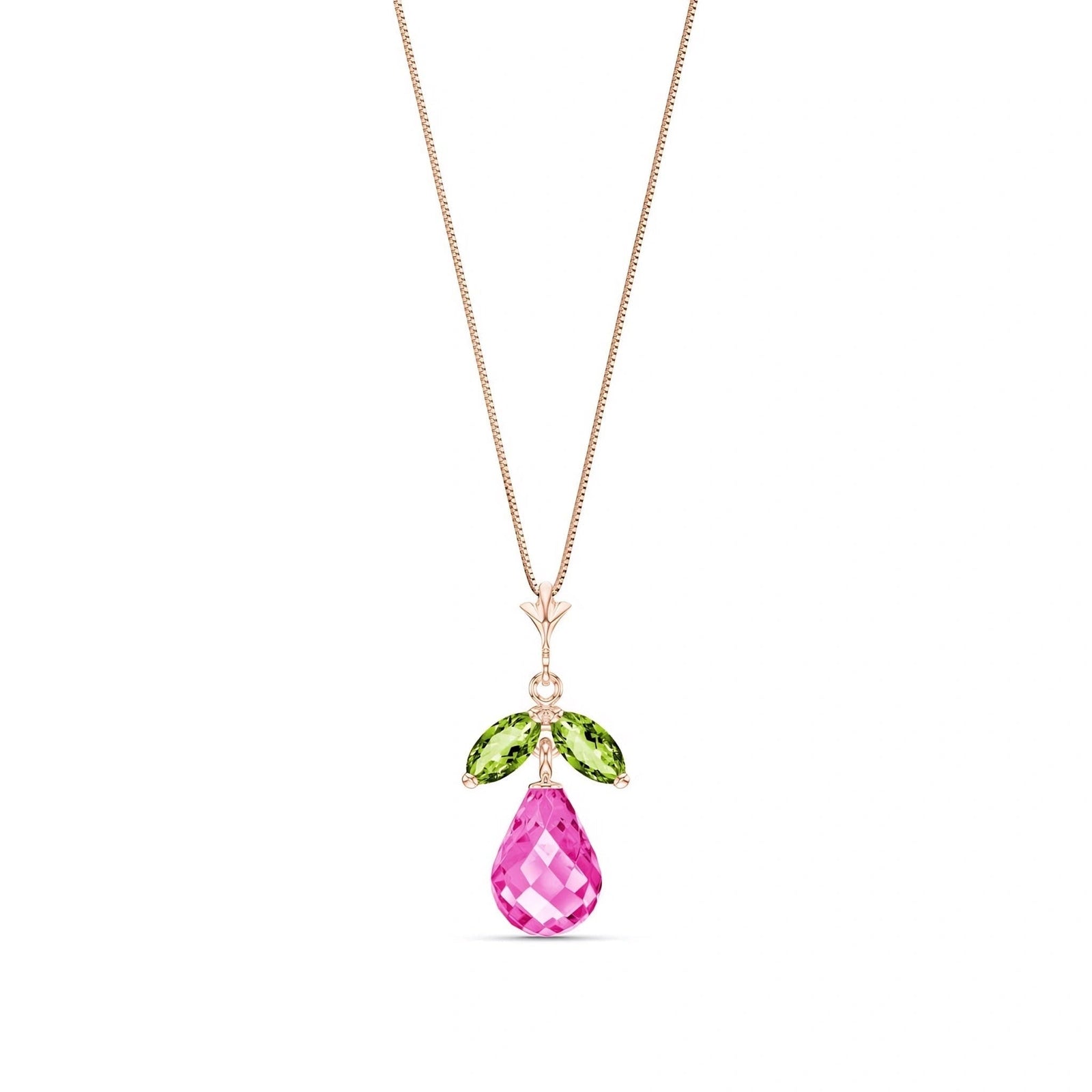 Rose Gold Atelier Necklace Citrine 10K — Marilena