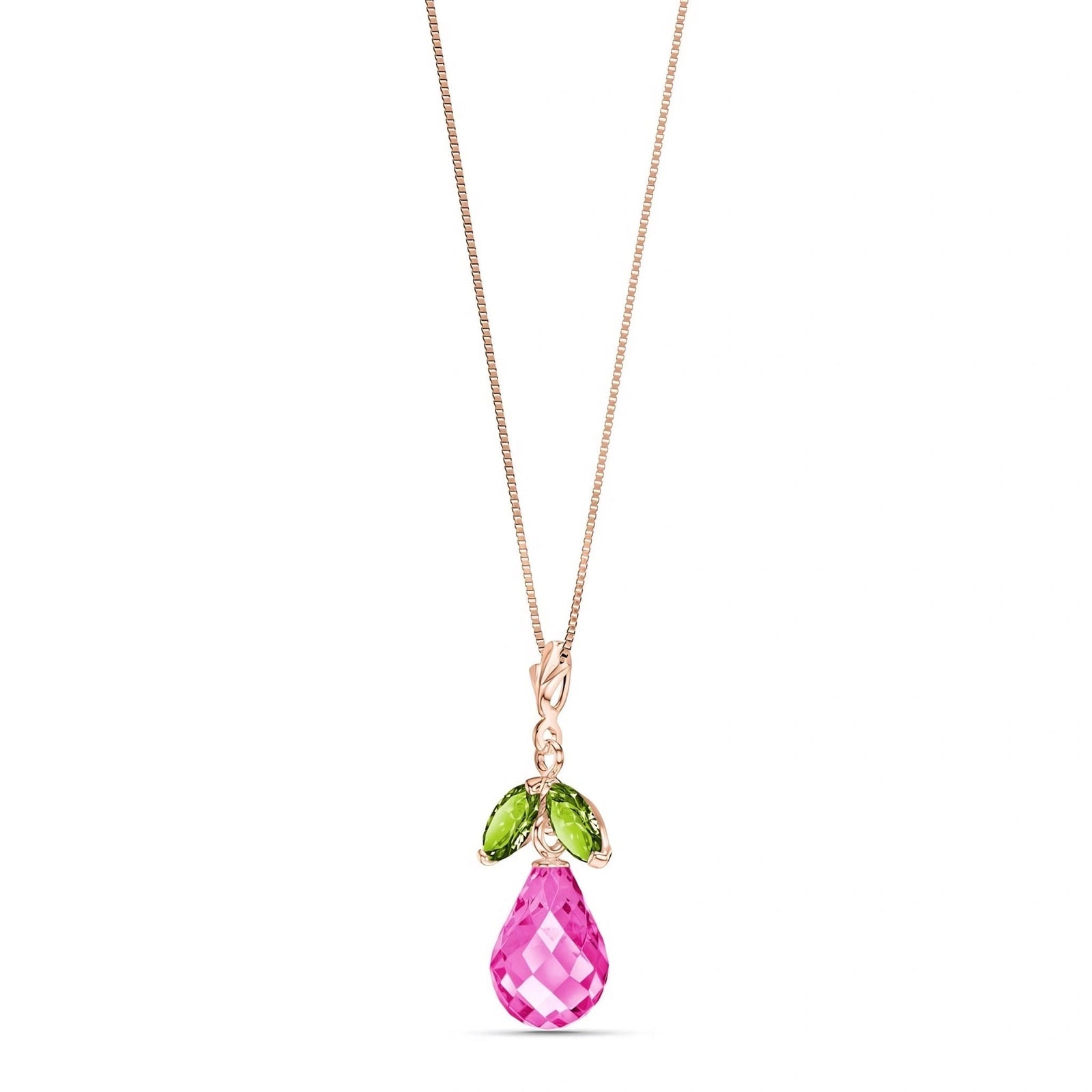 Rose Gold Atelier Necklace Citrine 10K — Marilena