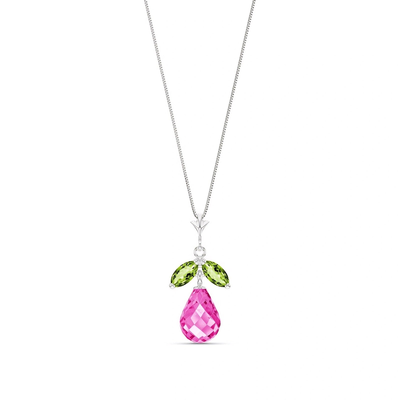 White Gold Atelier Necklace Citrine 10K — Marilena