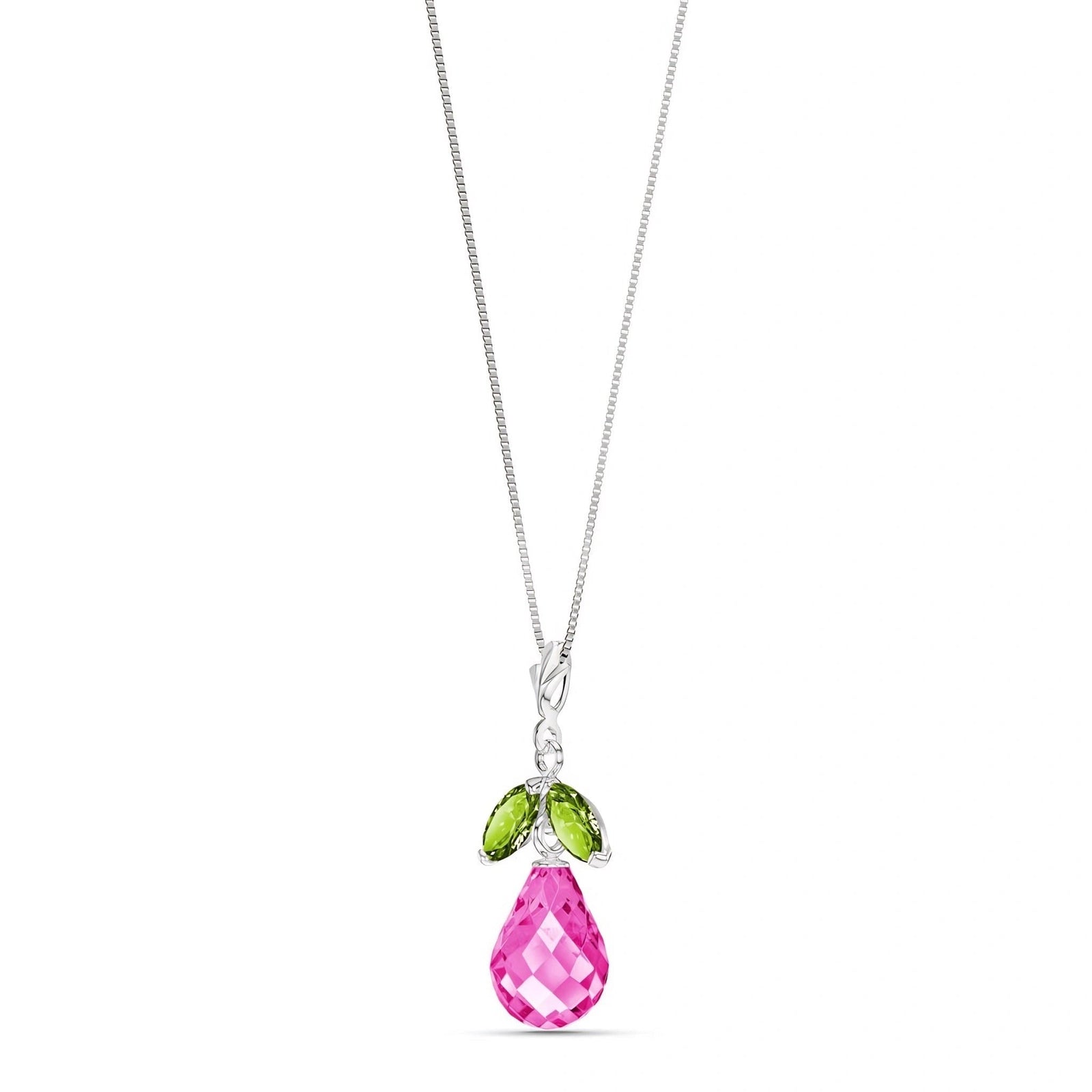 White Gold Atelier Necklace Citrine 10K — Marilena