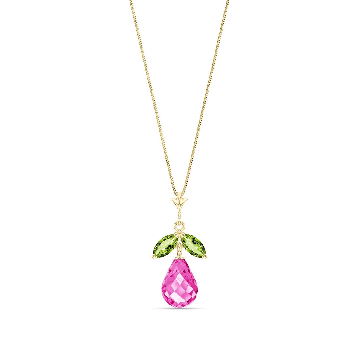 Yellow Gold Atelier Necklace Citrine 10K — Marilena