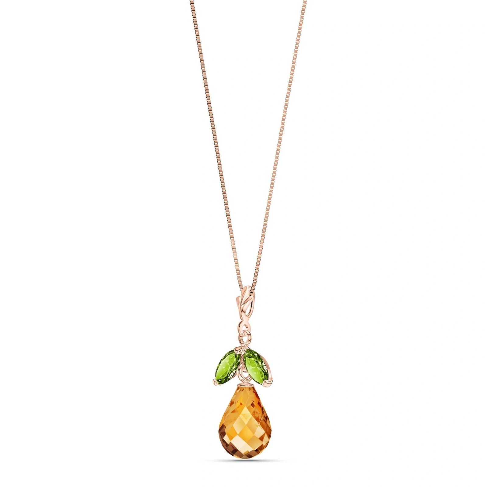 Rose Gold Atelier Necklace Garnet 10K — Marilena