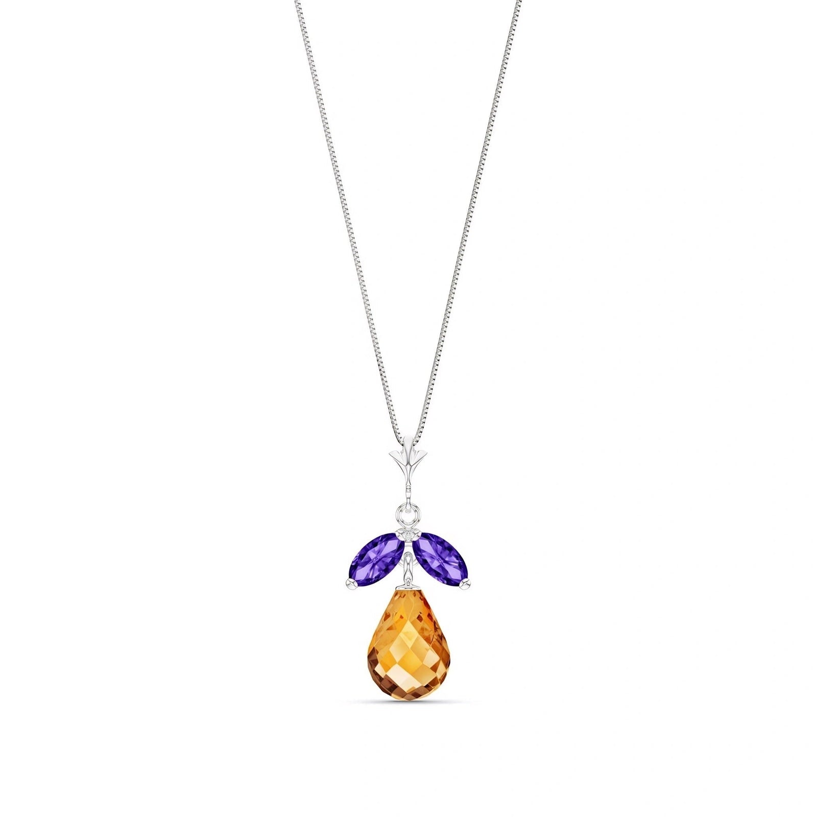 White Gold Atelier Necklace Peridot 10K — Marilena
