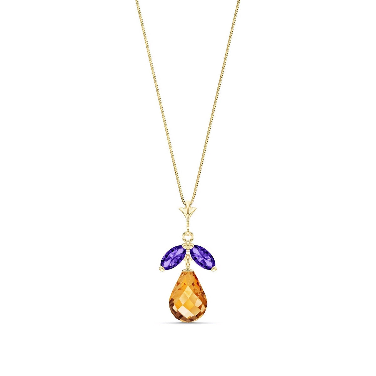 Yellow Gold Atelier Necklace Peridot 10K — Marilena
