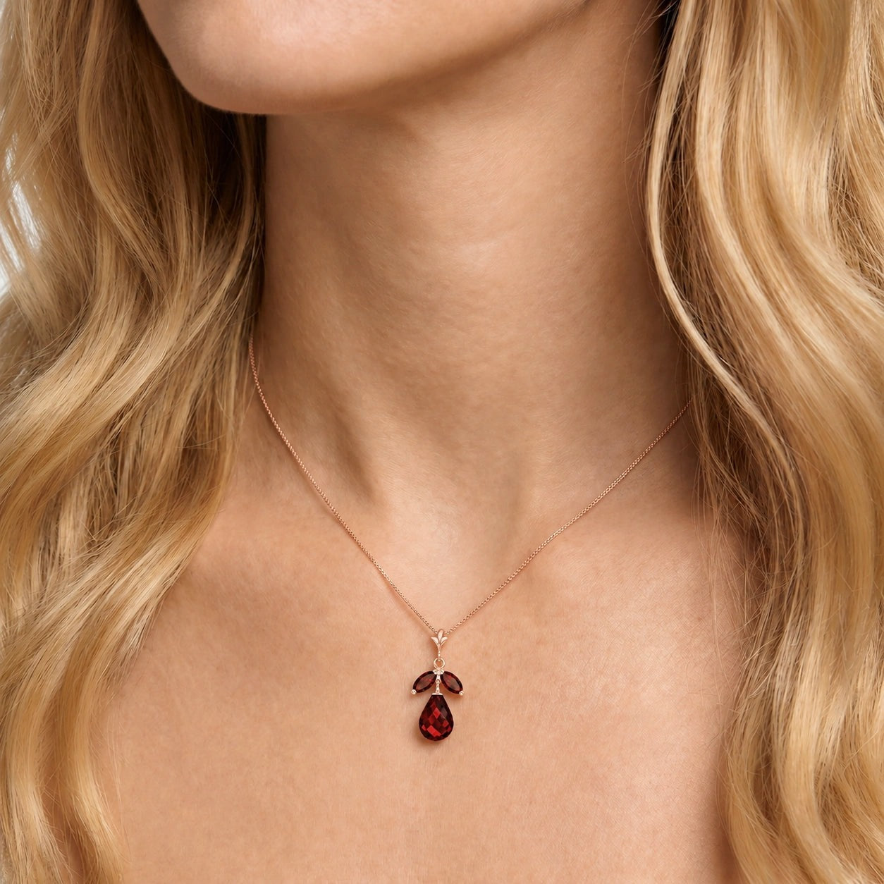 Rose Gold Atelier Necklace Pink Topaz 10K — Marilena