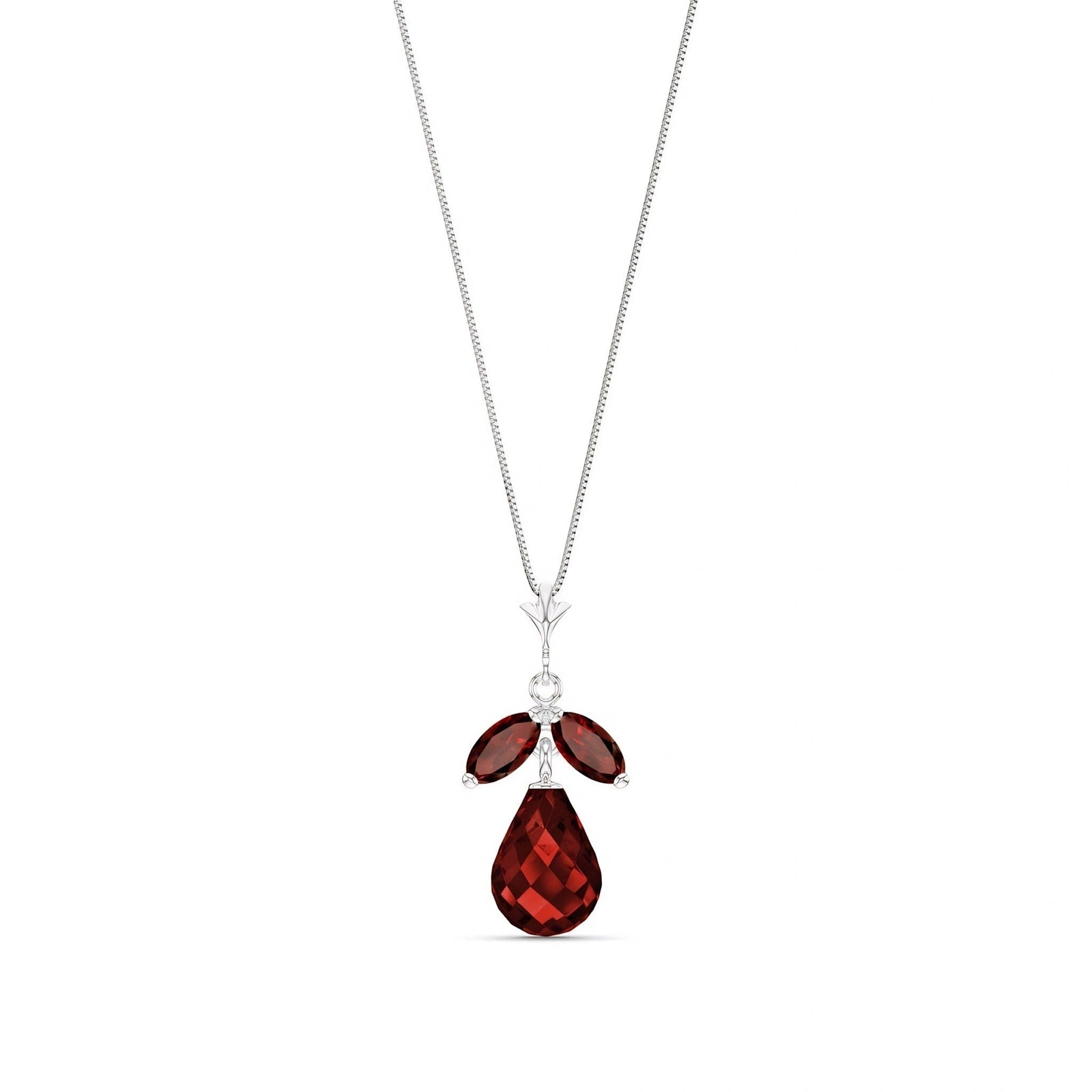 White Gold Atelier Necklace Pink Topaz 10K — Marilena
