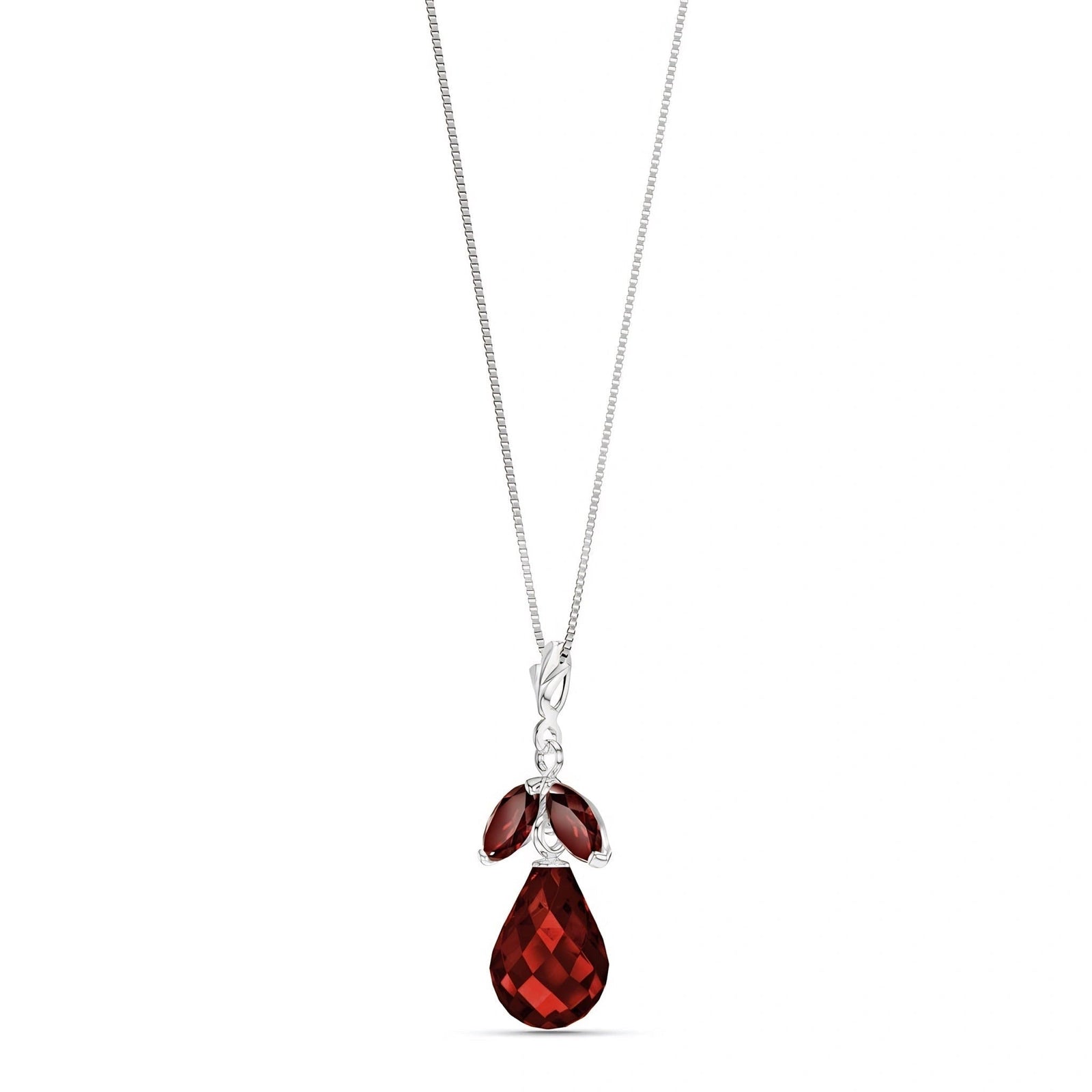 White Gold Atelier Necklace Pink Topaz 10K — Marilena