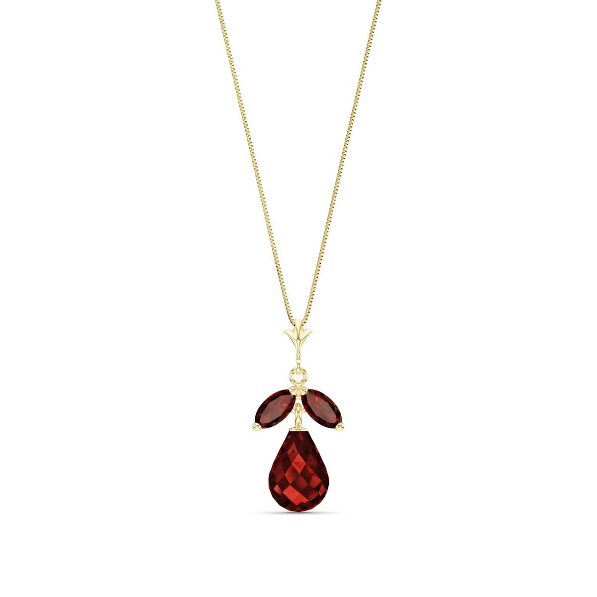 Yellow Gold Atelier Necklace Pink Topaz 10K — Marilena