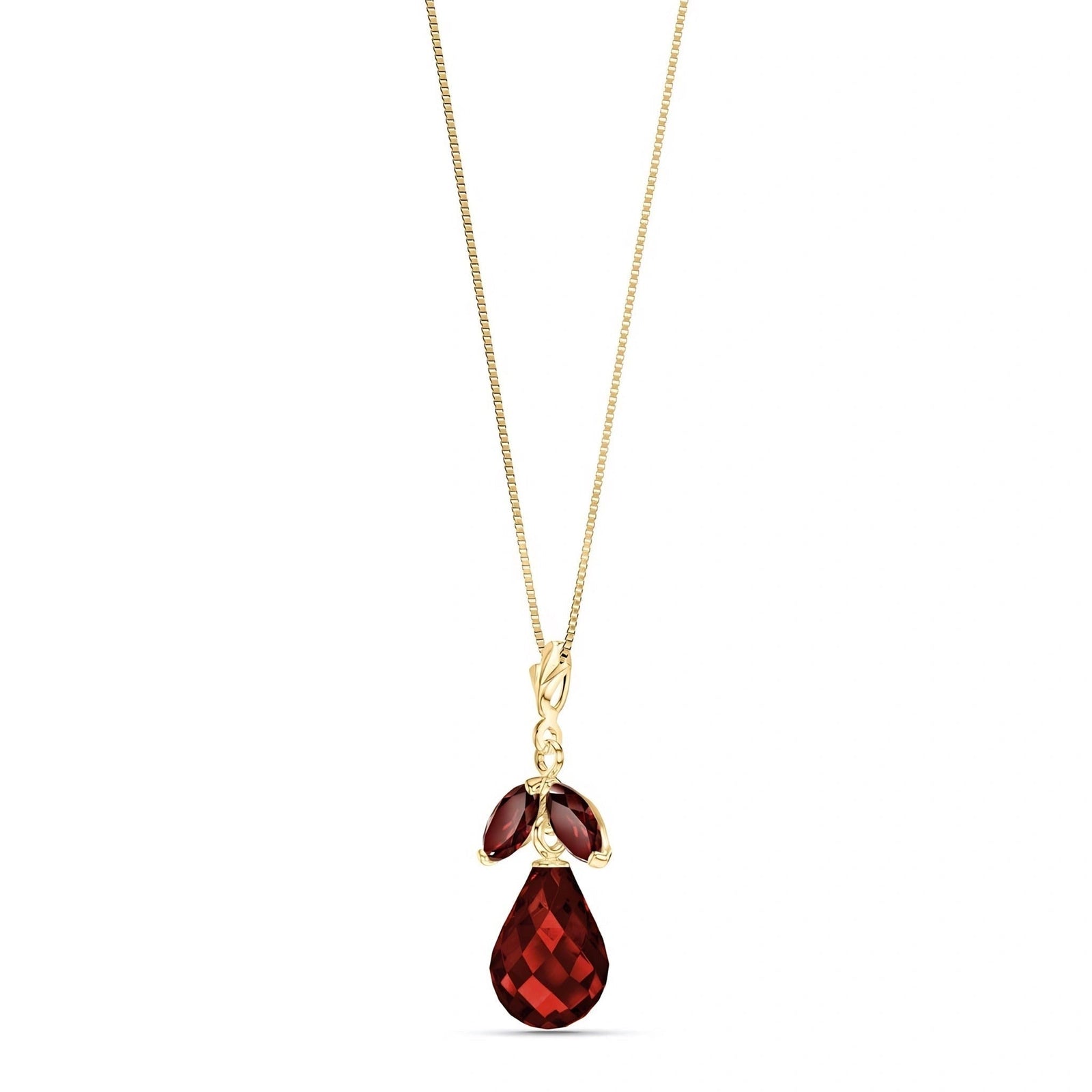 Yellow Gold Atelier Necklace Pink Topaz 10K — Marilena