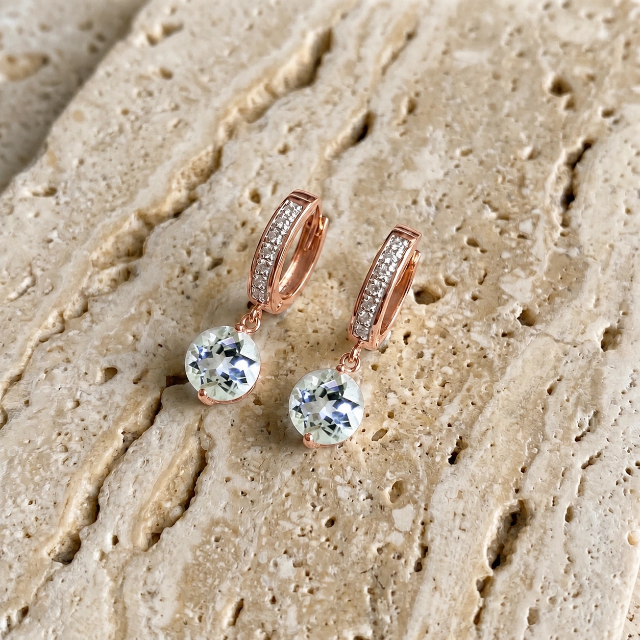 Rose Gold Diamond & Aquamarine — Mariacherubina