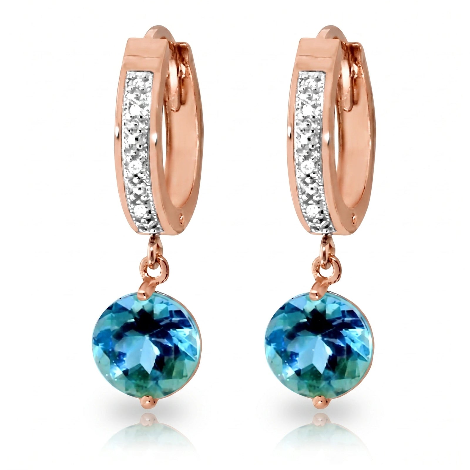 Rose Gold Diamond & Blue Topaz — Mariacherubina