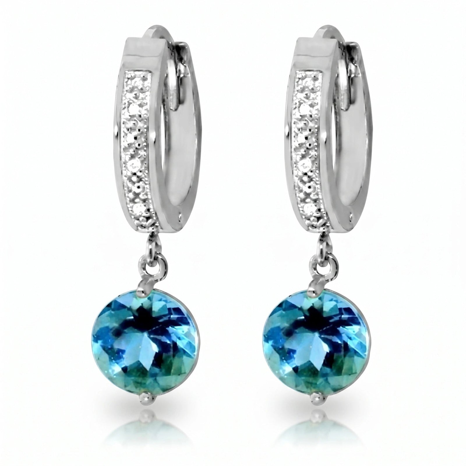 White Gold Diamond & Blue Topaz — Mariacherubina