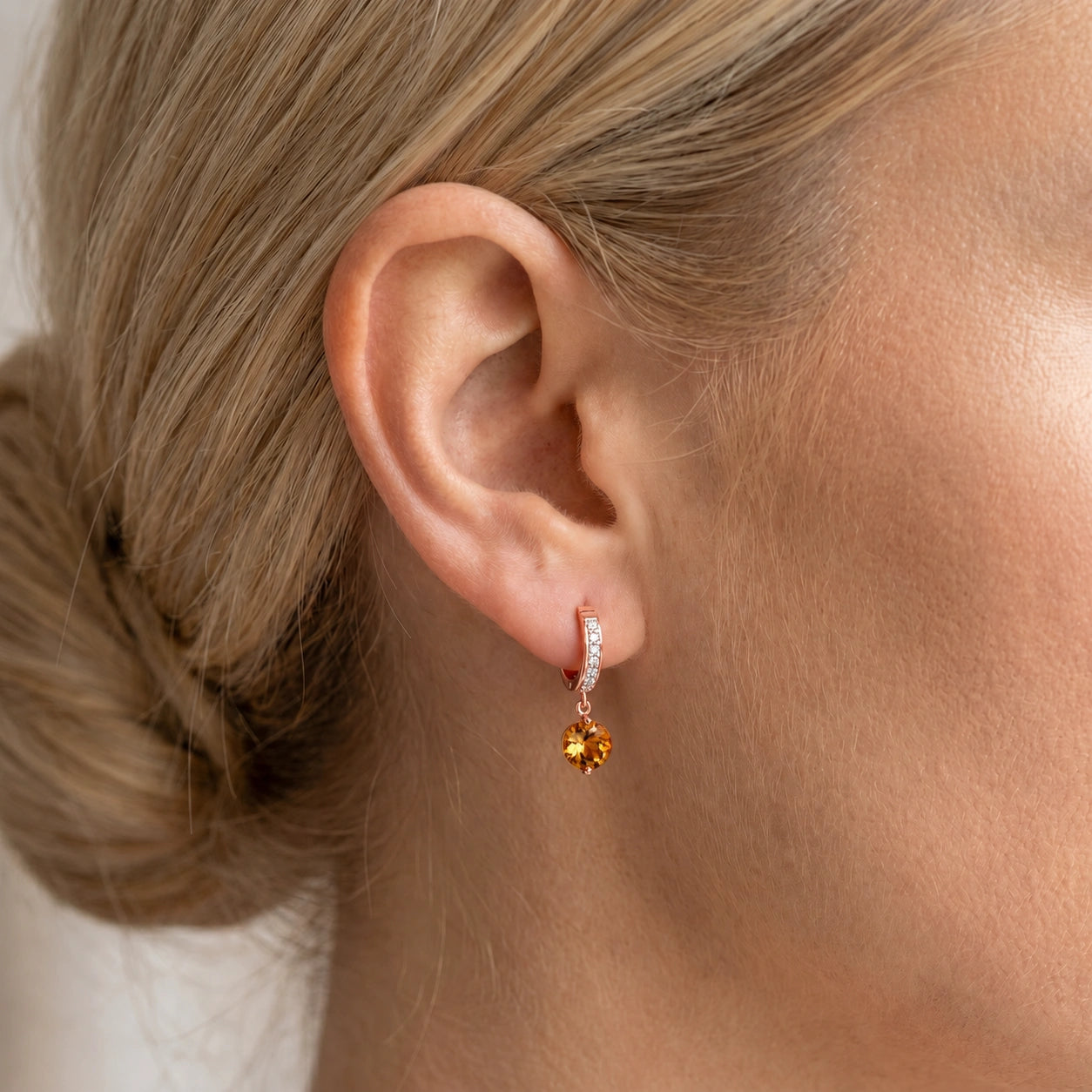Rose Gold Diamond & Citrine — Mariacherubina