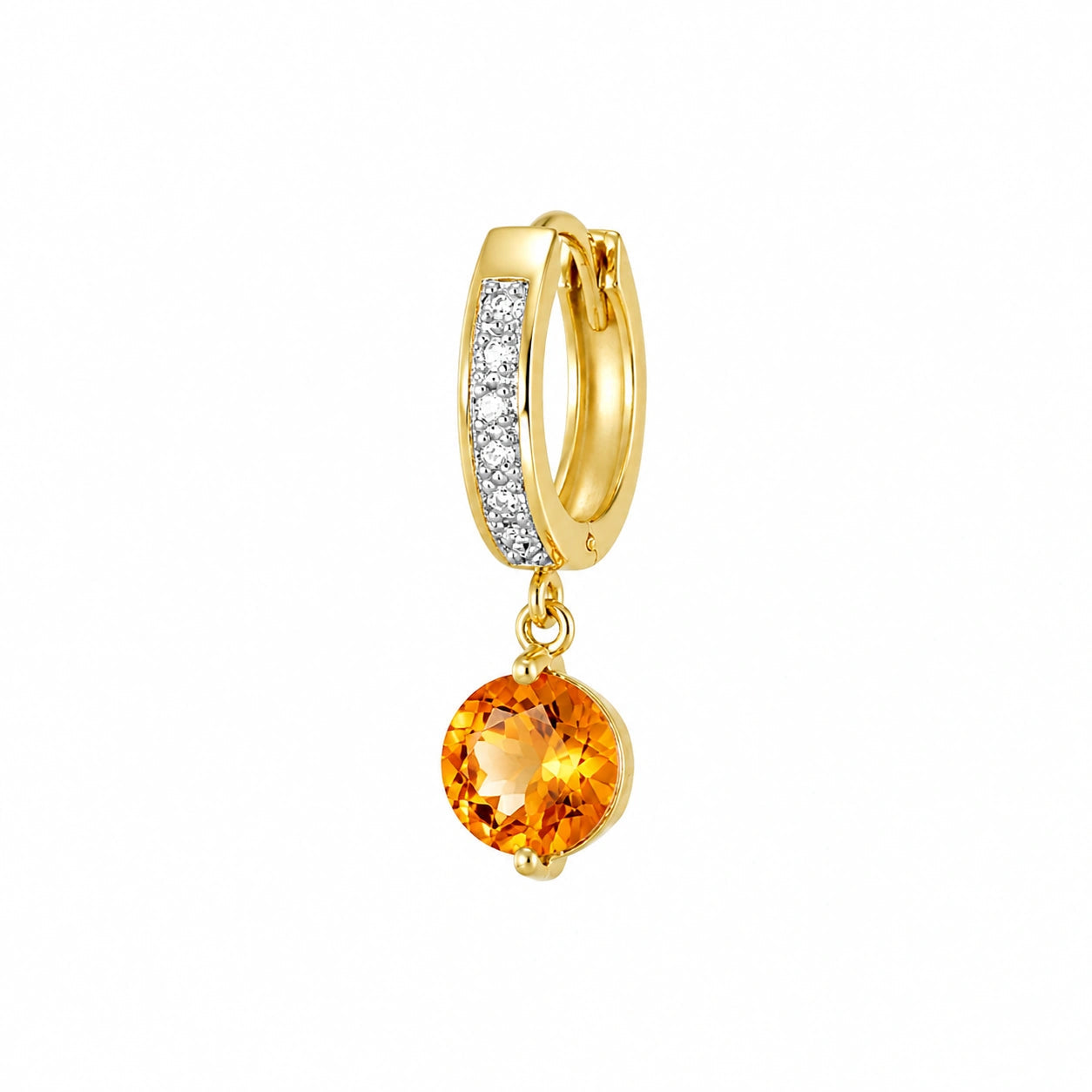 Yellow Gold Diamond & Citrine — Mariacherubina