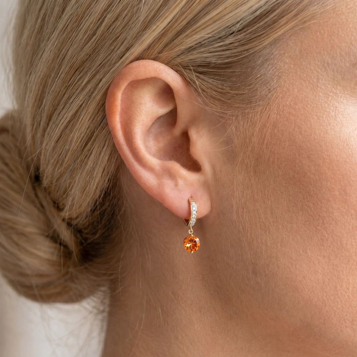 Yellow Gold Diamond & Citrine — Mariacherubina