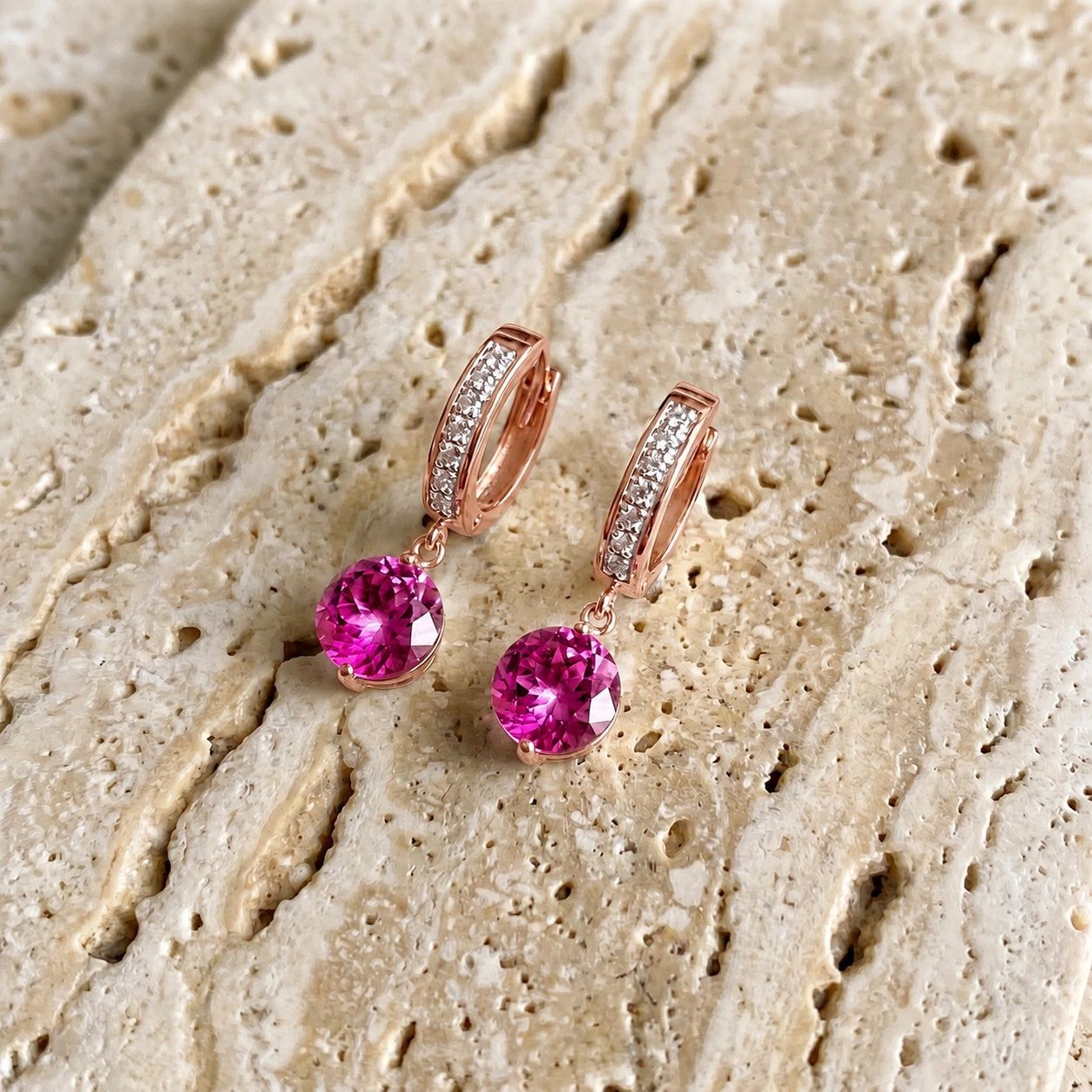 Rose Gold Diamond & Pink Topaz — Mariacherubina