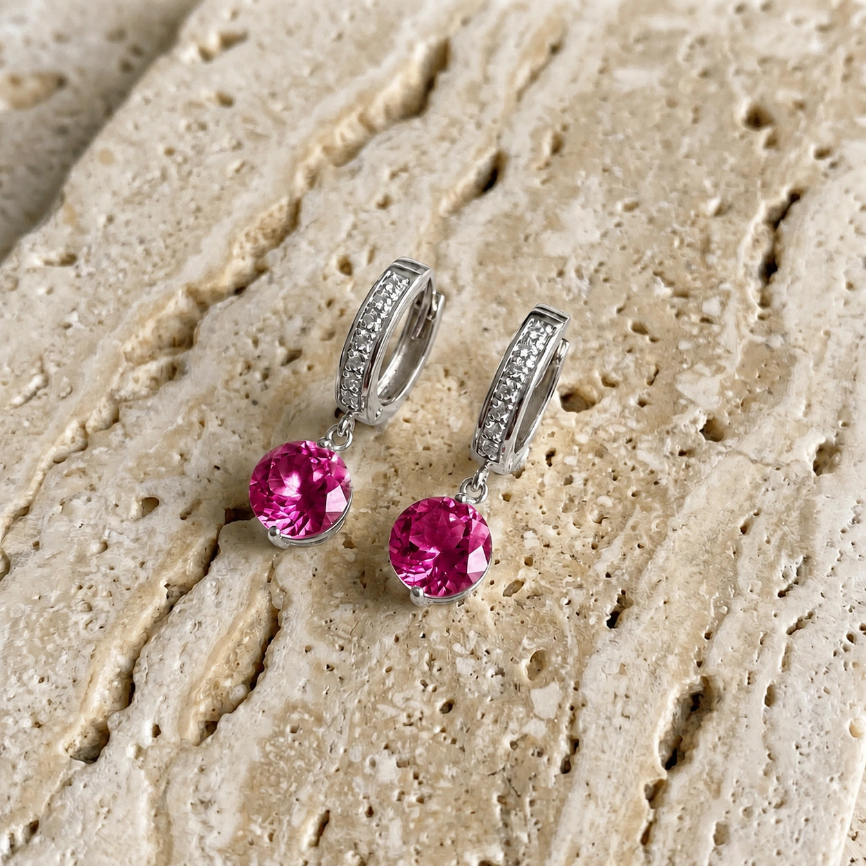 White Gold Diamond & Pink Topaz — Mariacherubina