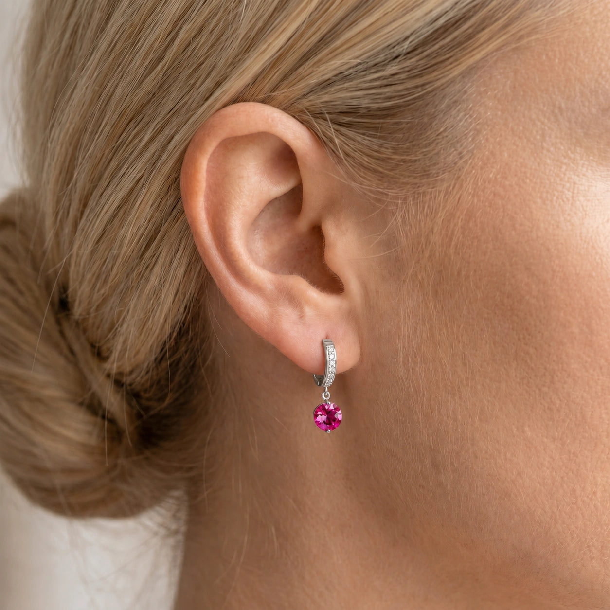 White Gold Diamond & Pink Topaz — Mariacherubina
