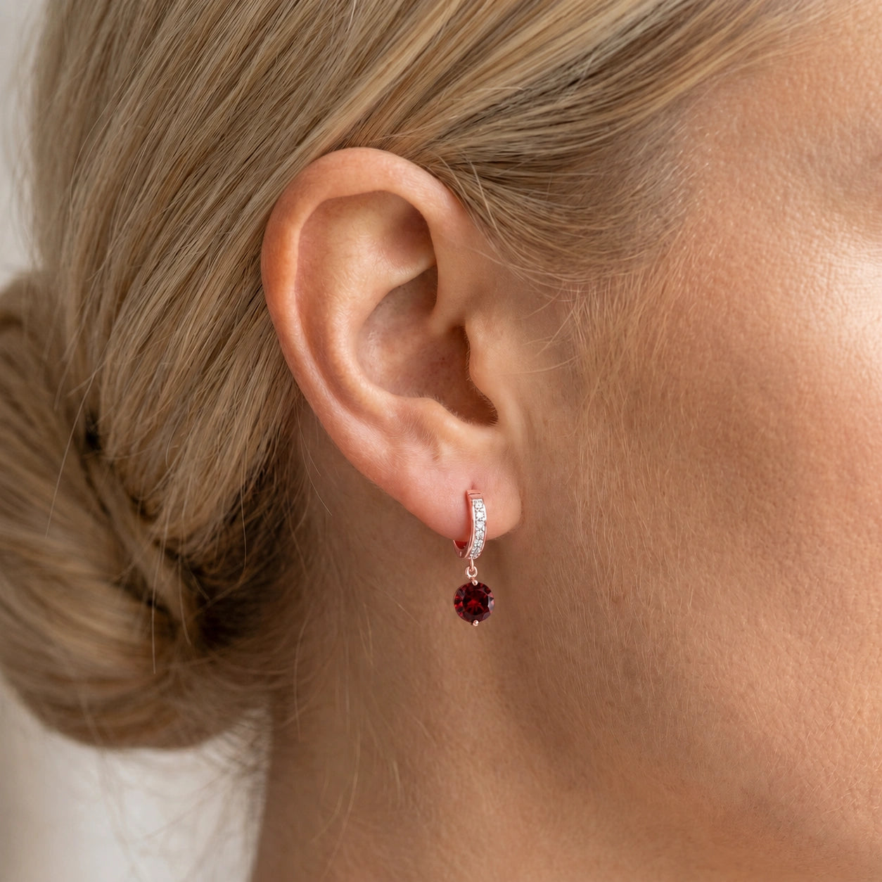 Rose Gold Garnet & Diamond — Mariacherubina