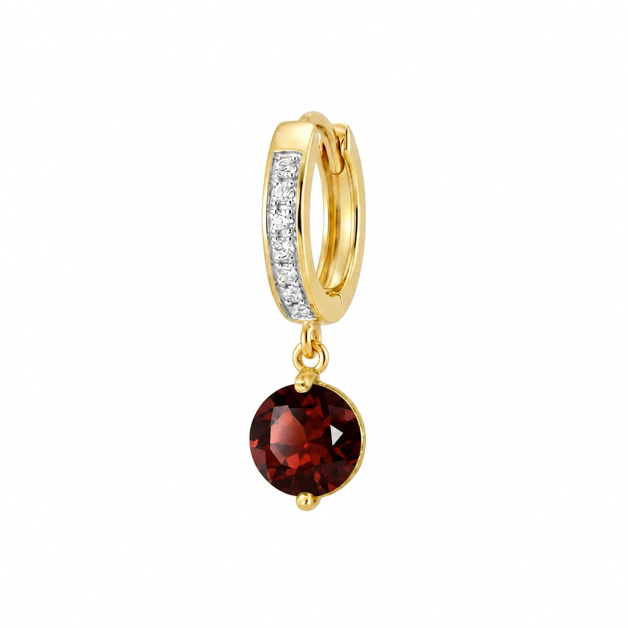 Yellow Gold Garnet & Diamond — Mariacherubina