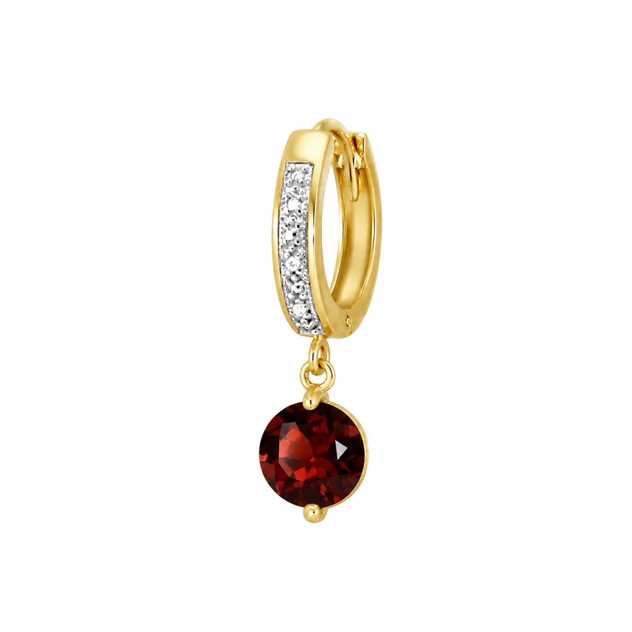 Yellow Gold Garnet & Diamond — Mariacherubina