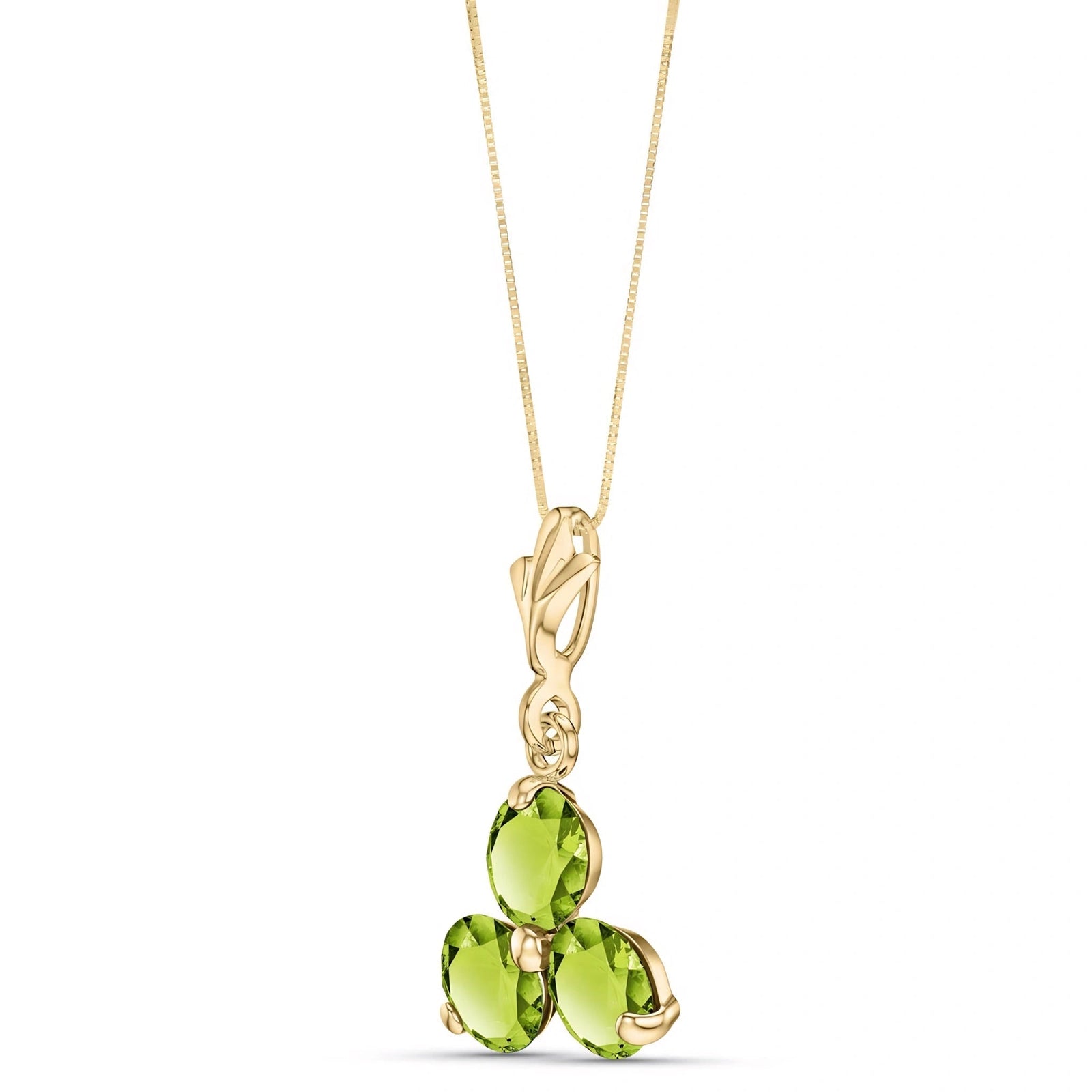 Yellow Gold Belle Necklace Peridot 10K — Amalia