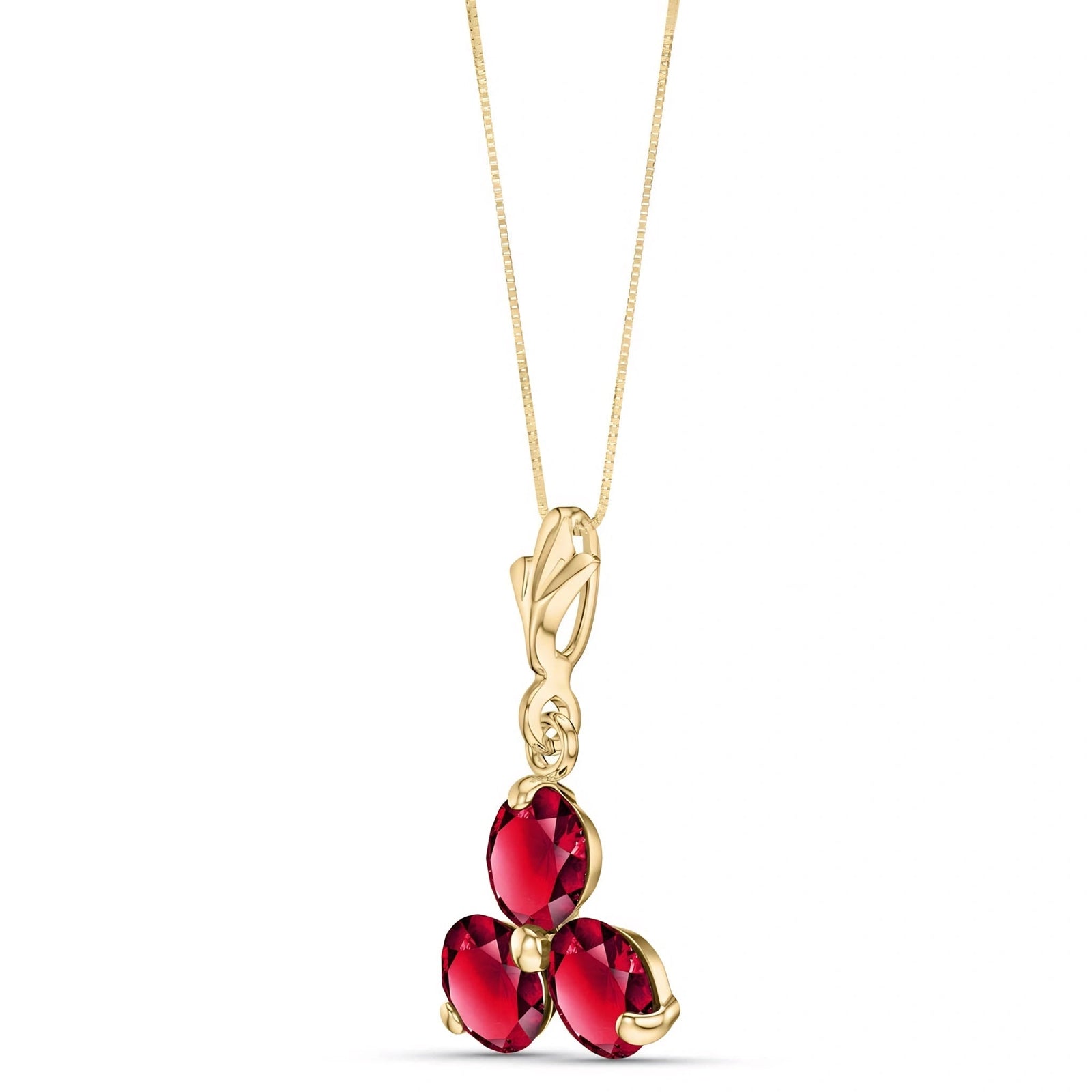 Yellow Gold Belle Necklace Ruby 10K — Amalia