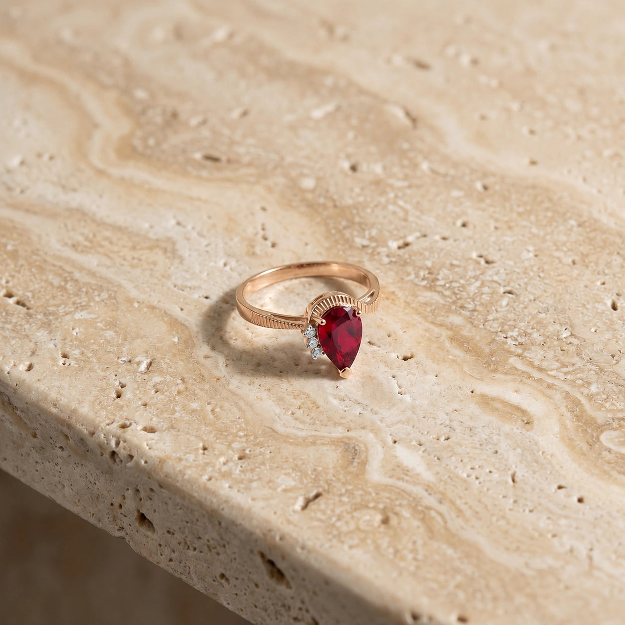Rose Gold Diamond & Ruby — Ambra
