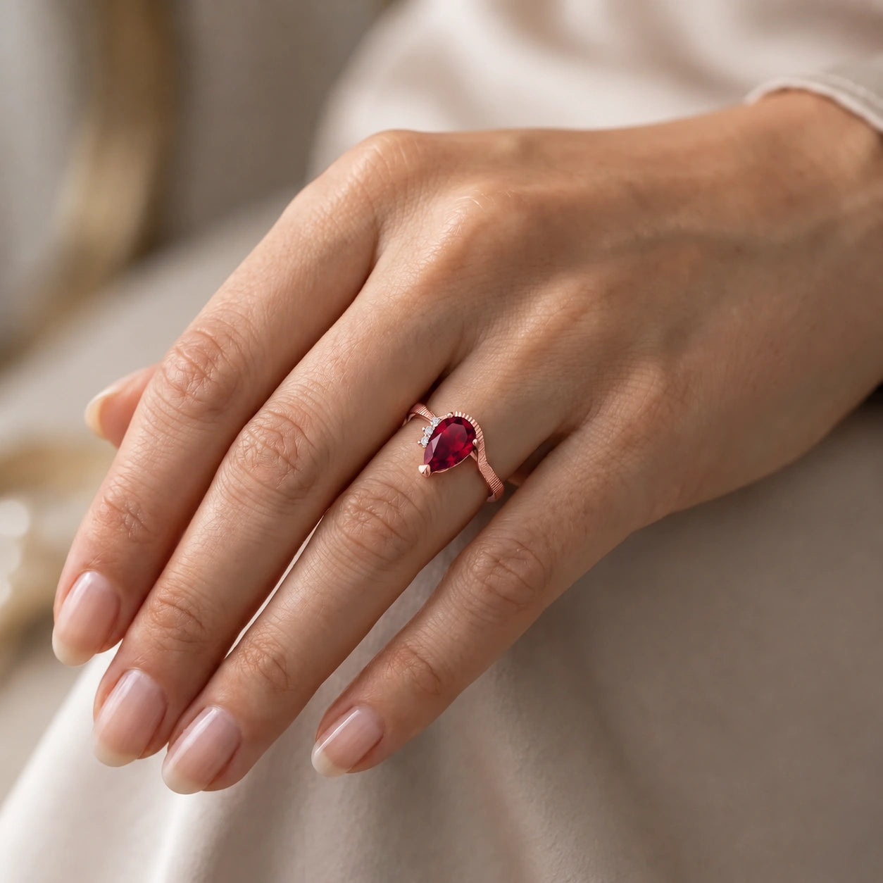 Rose Gold Diamond & Ruby — Ambra