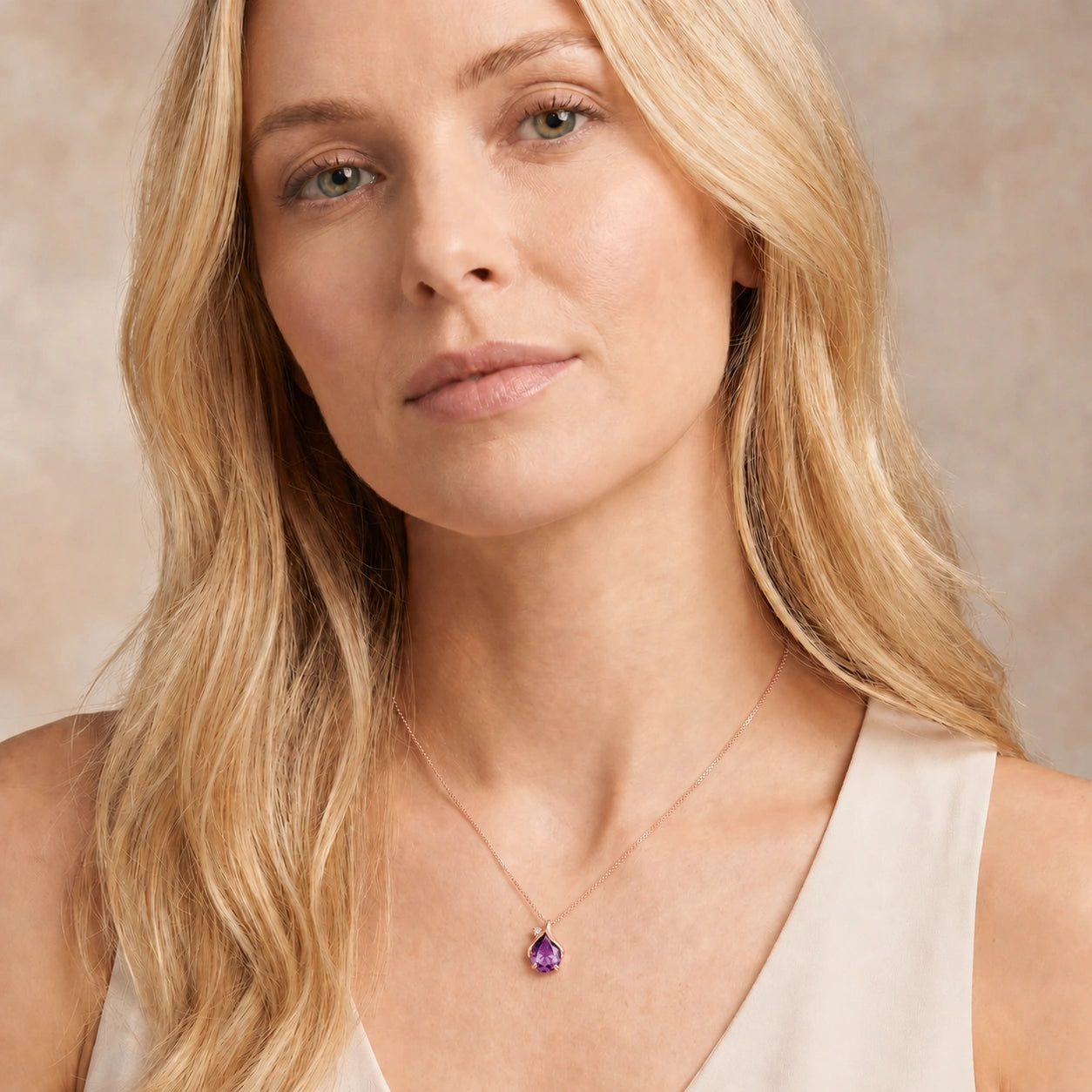 Rose Gold Amethyst & Diamond — Ambrogina