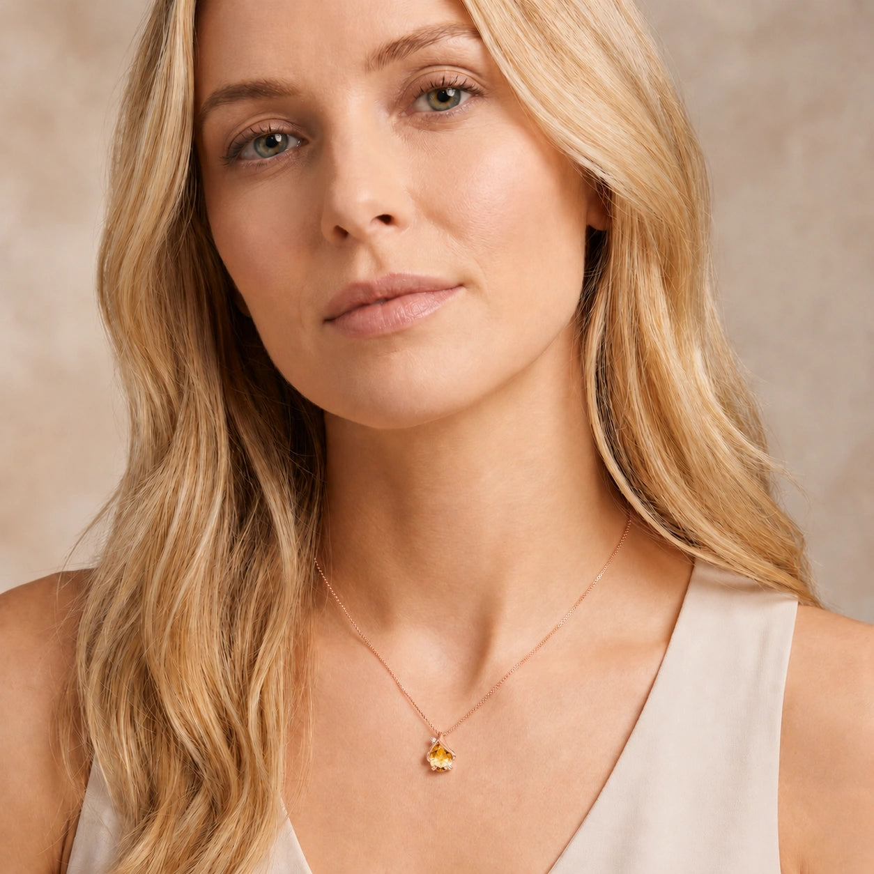 Rose Gold Citrine & Diamond — Ambrogina