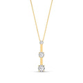 Yellow Gold Belle Pendant Necklace Diamond 10K — Amelia