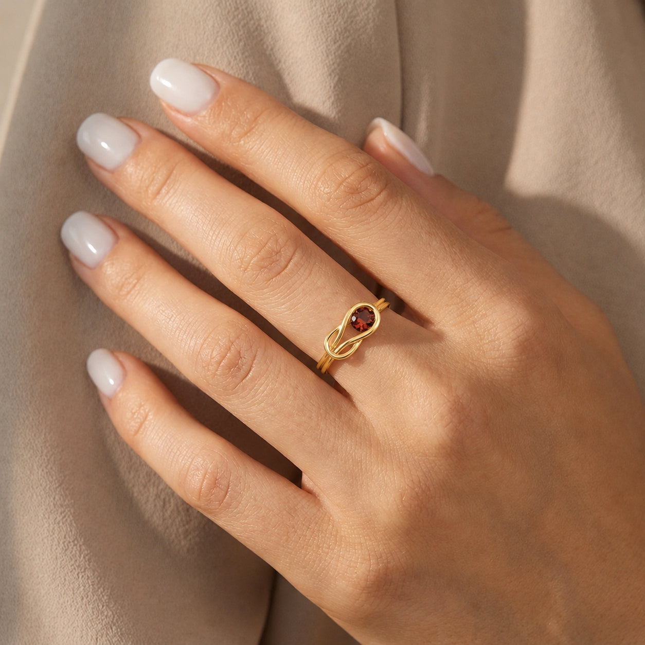 Yellow Gold Ring Citrine 10K — Aurelia