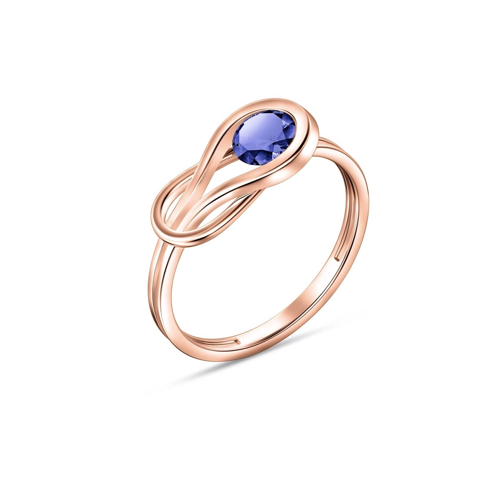 Rose Gold Ring Tanzanite 10K — Aurelia