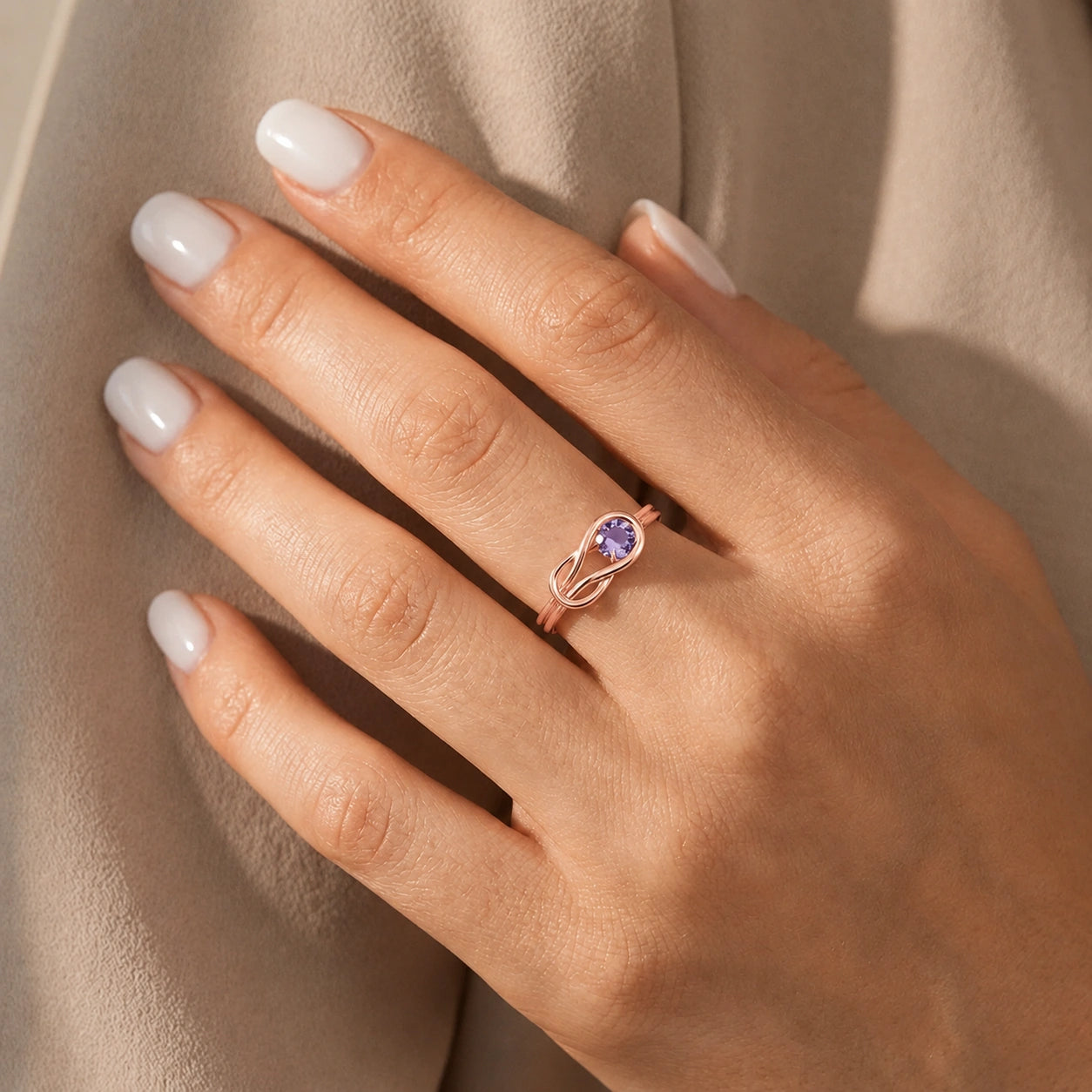 Rose Gold Ring Tanzanite 10K — Aurelia