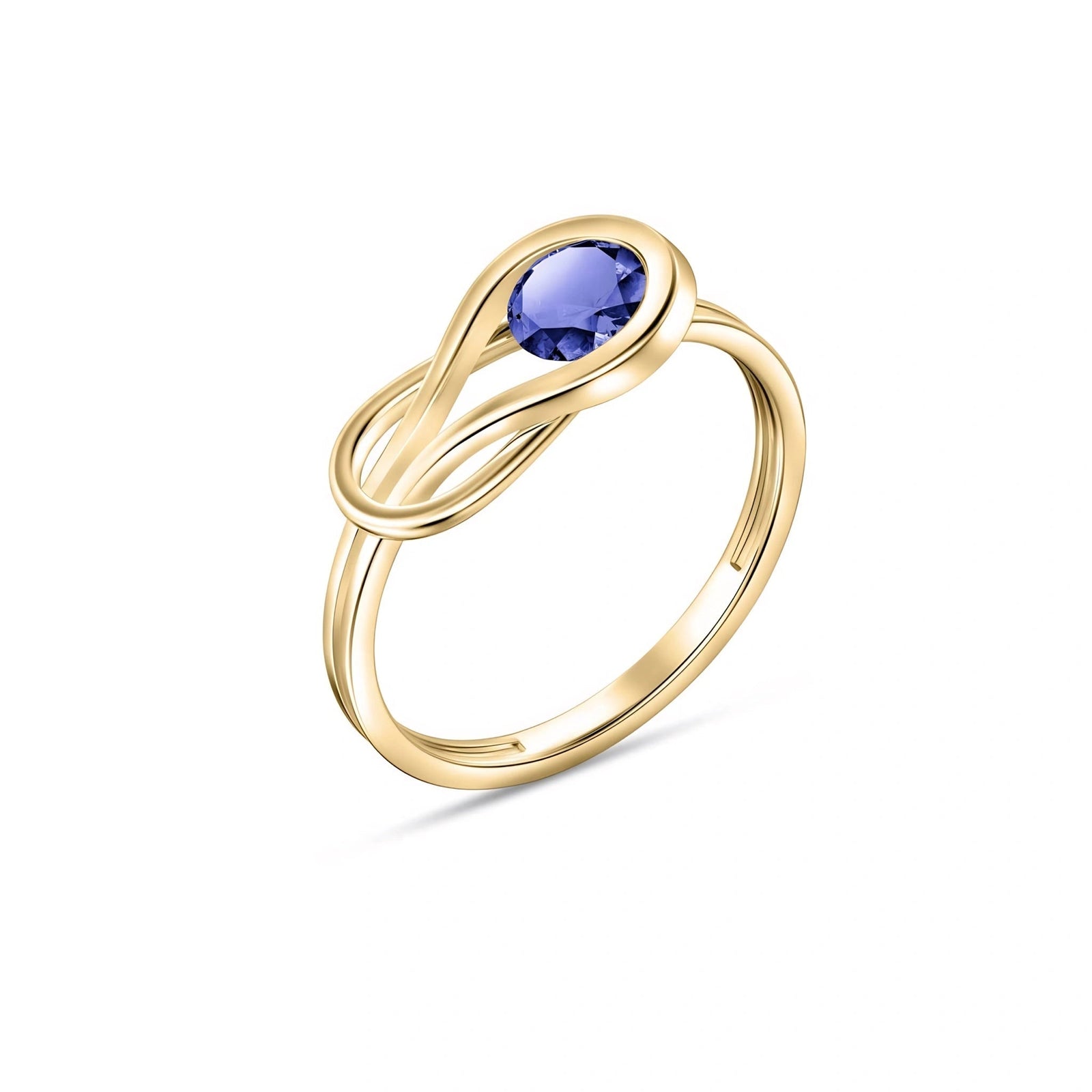 Yellow Gold Ring Tanzanite 10K — Aurelia
