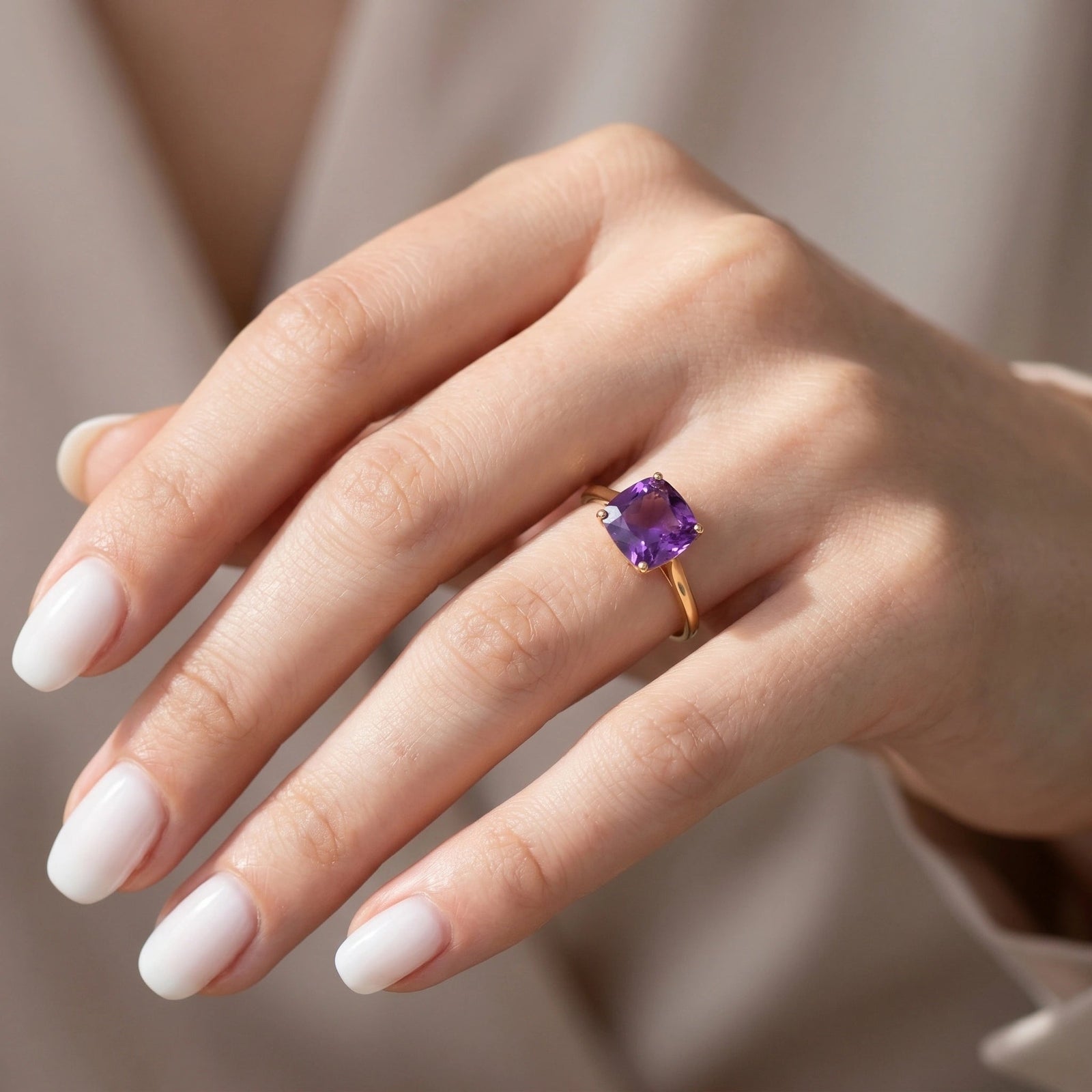 Yellow Gold Amethyst — Angelica
