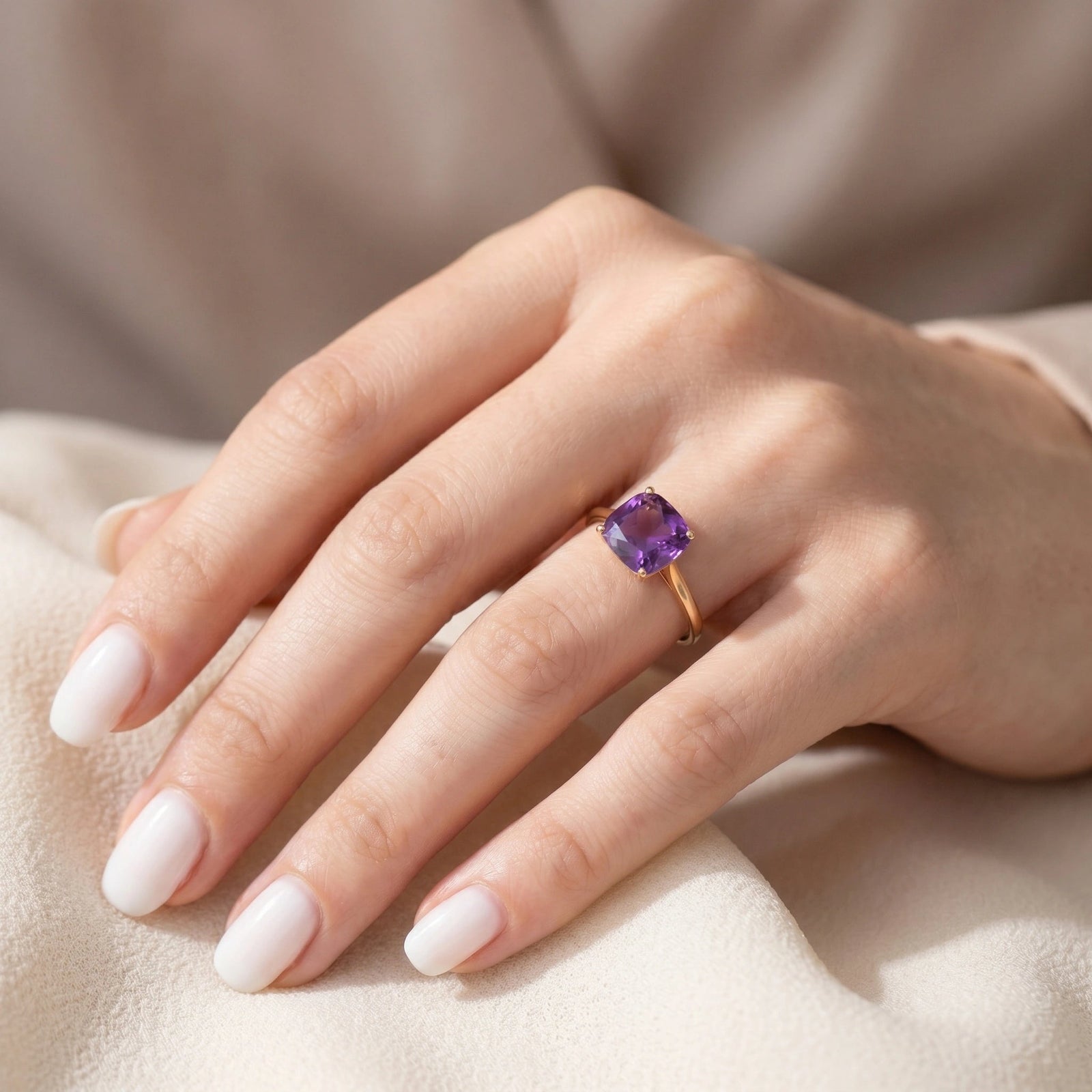 Yellow Gold Amethyst — Angelica