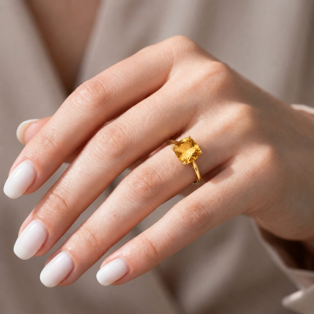 Yellow Gold Citrine — Angelica