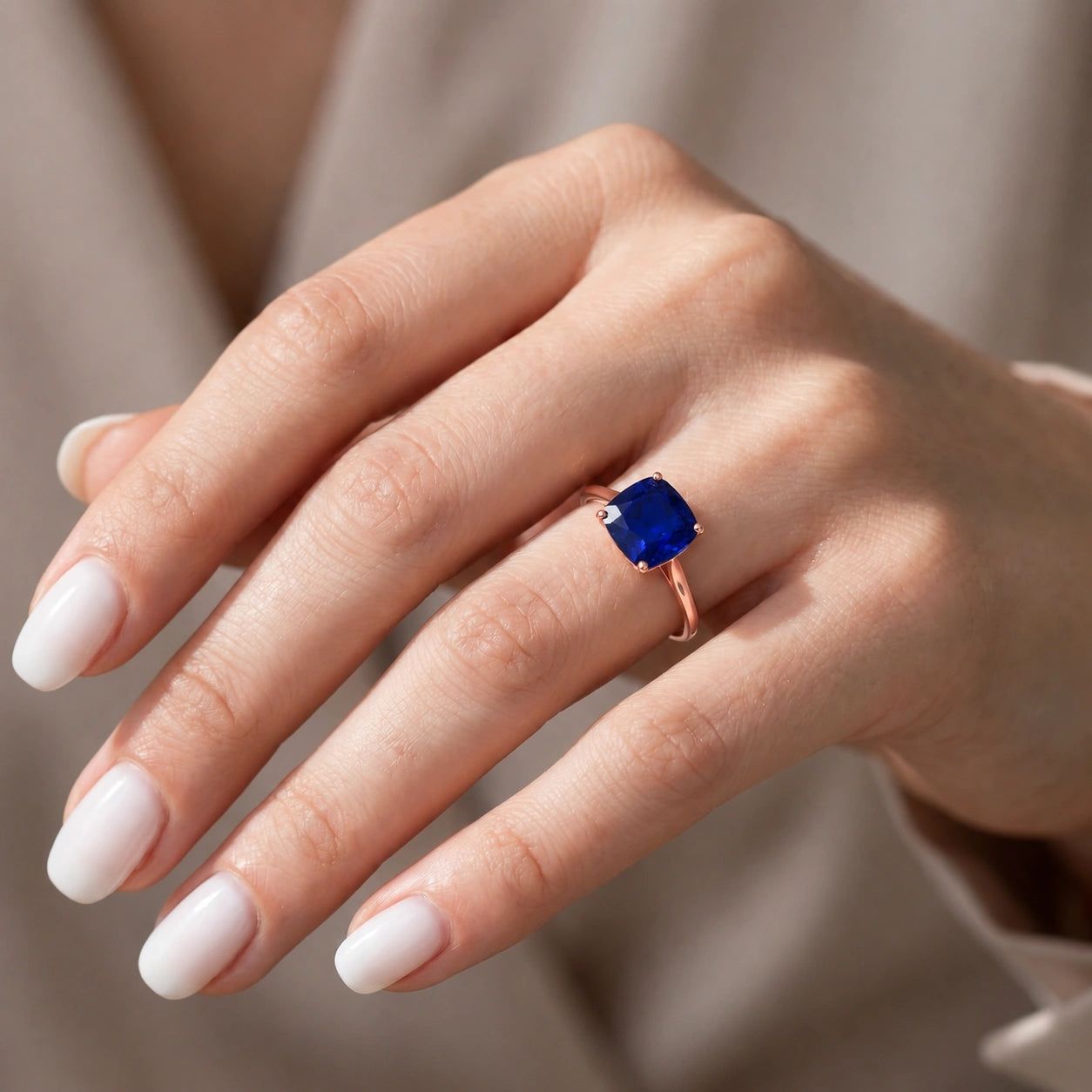 Rose Gold Sapphire — Angelica