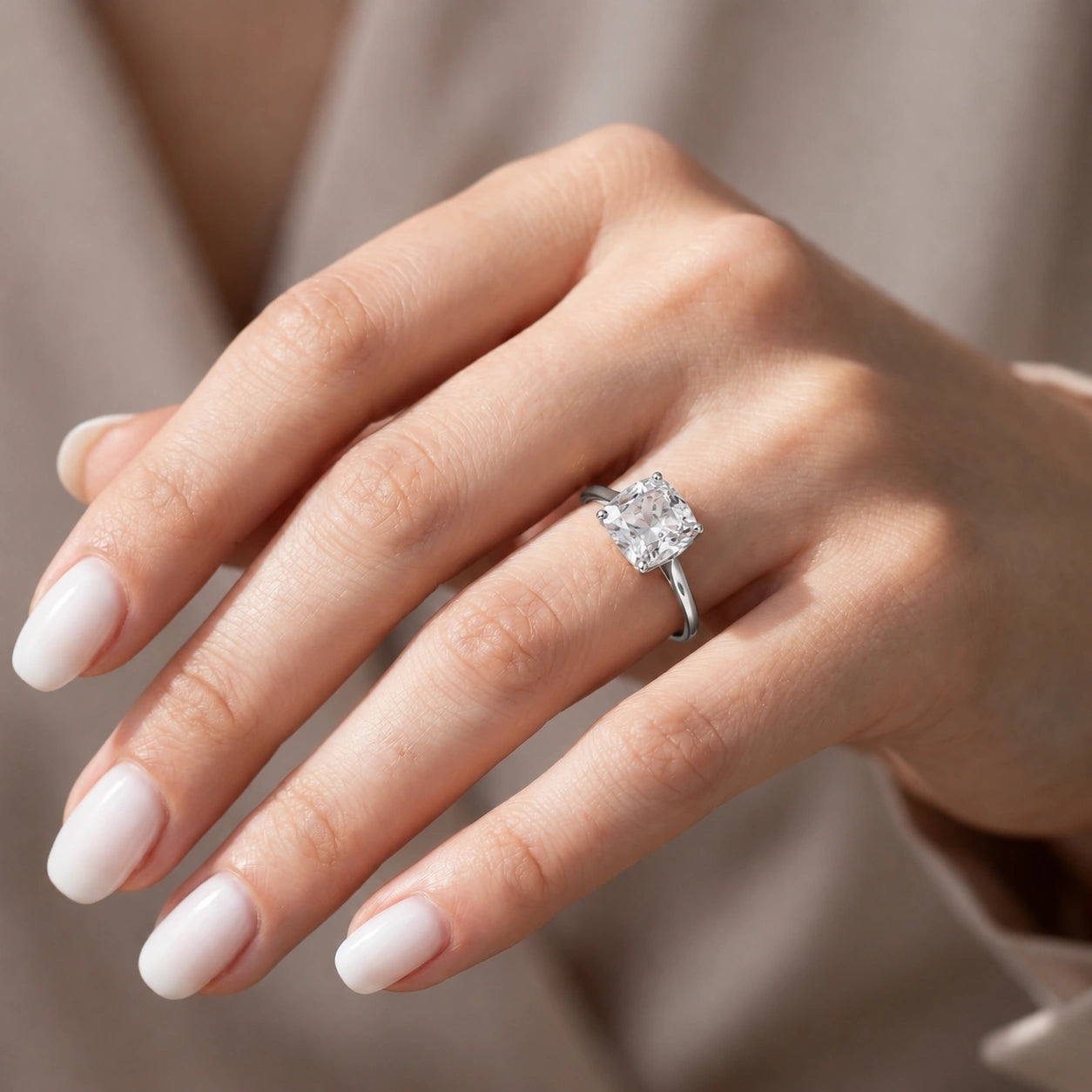 White Gold White Topaz — Angelica