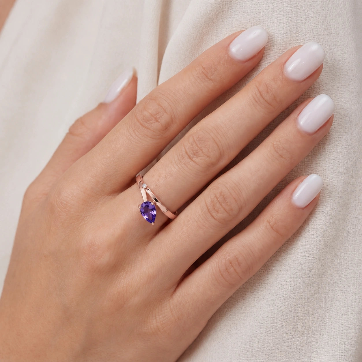 Rose Gold Diamond & Amethyst — Verdiana