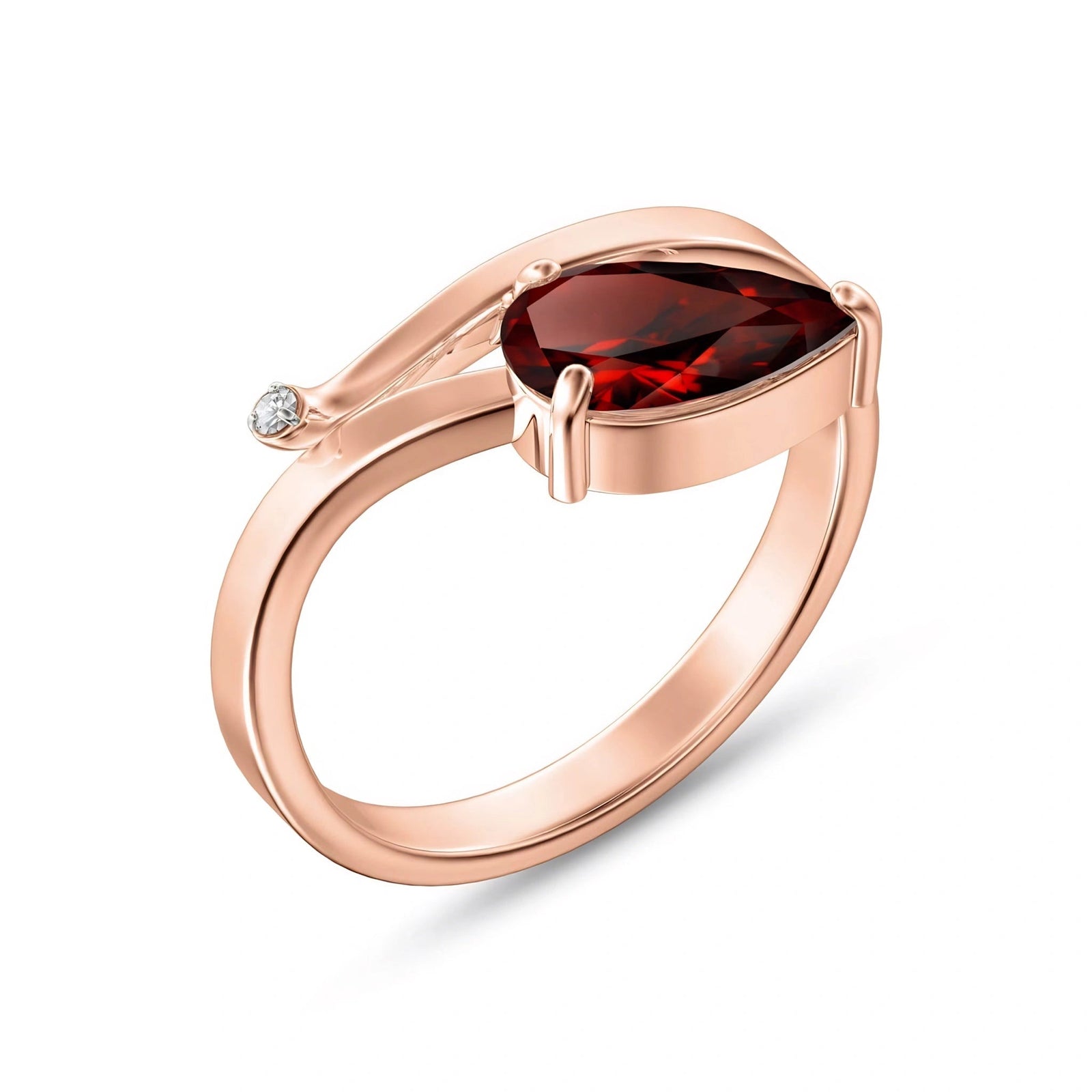Rose Gold Diamond & Garnet — Verdiana