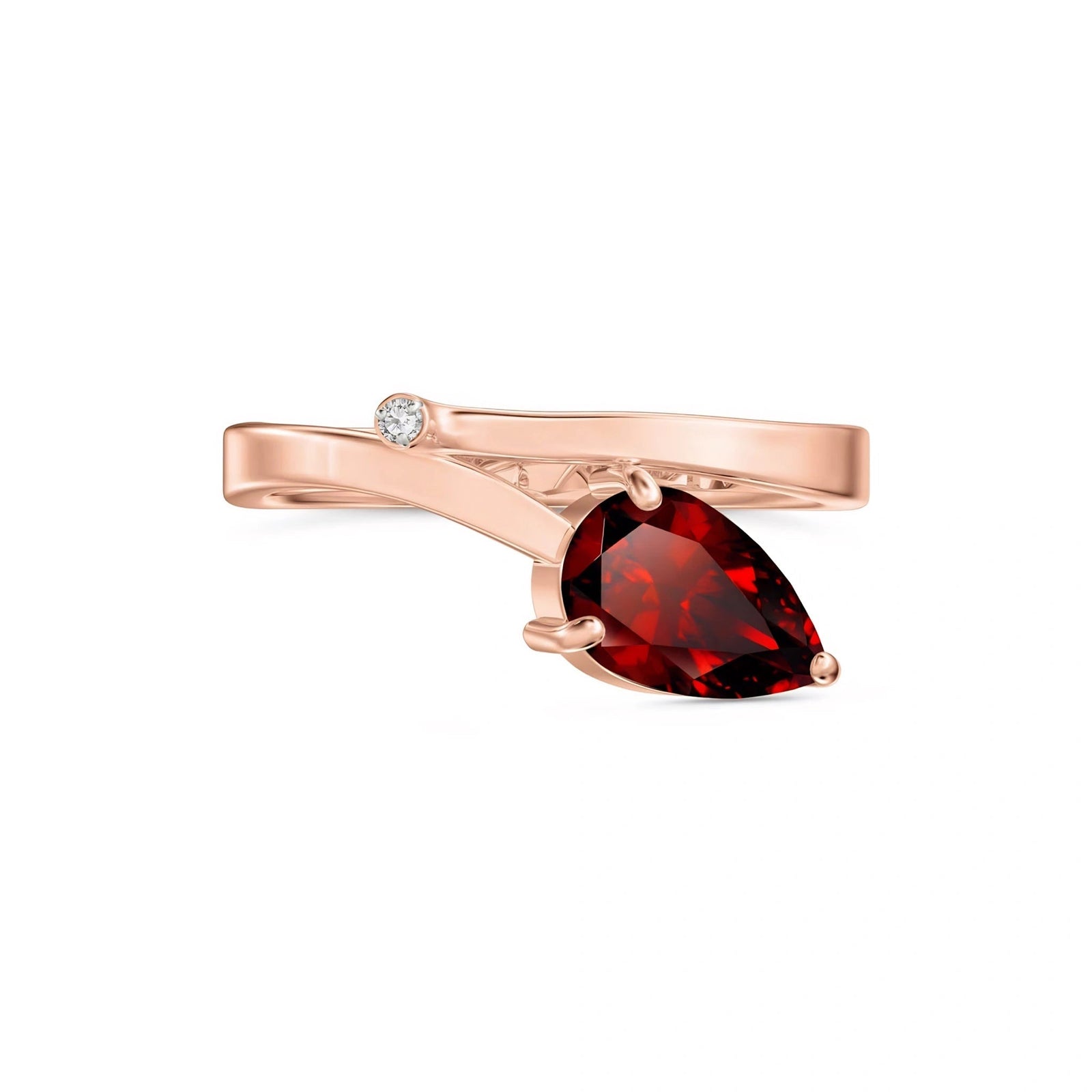 Rose Gold Diamond & Garnet — Verdiana