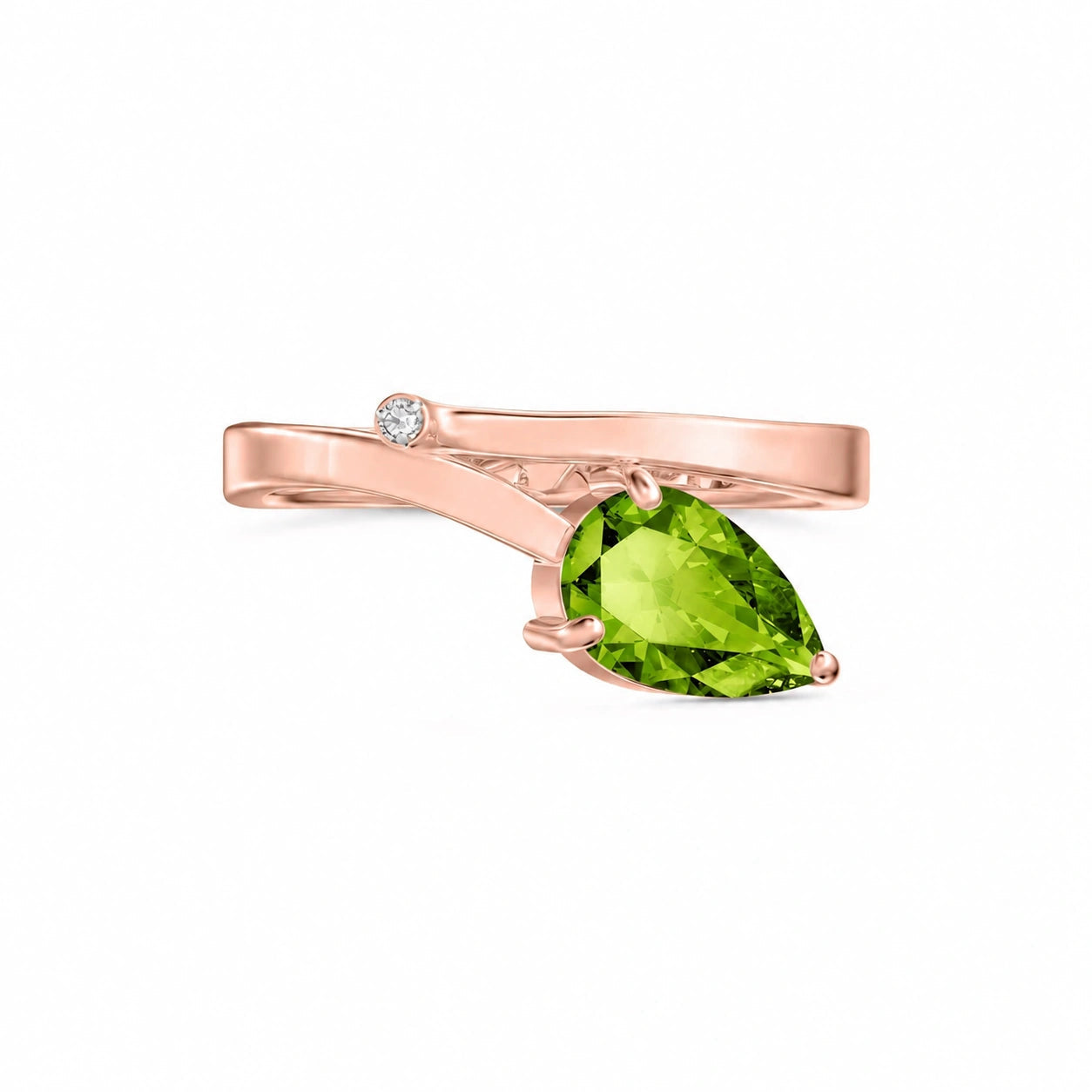 Rose Gold Diamond & Peridot — Verdiana