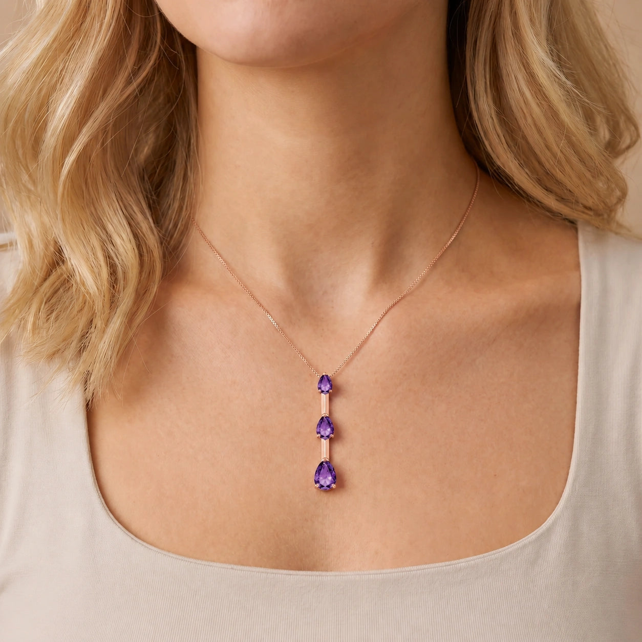 Rose Gold Amethyst — Ylenia