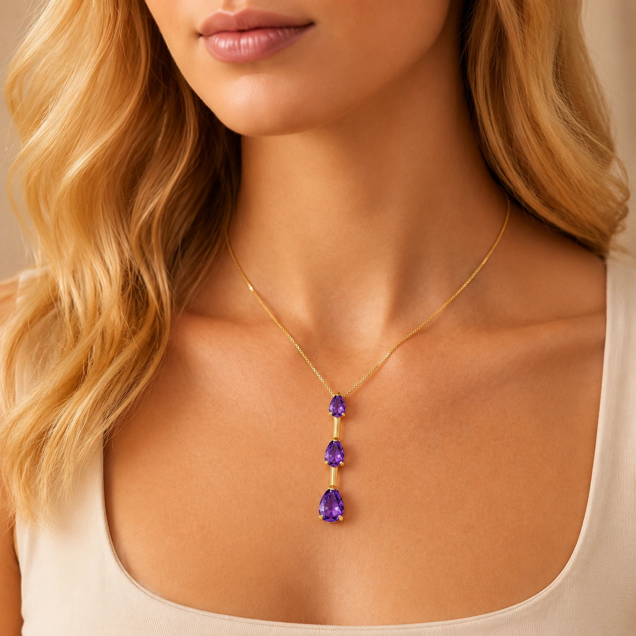 Yellow Gold Amethyst — Ylenia